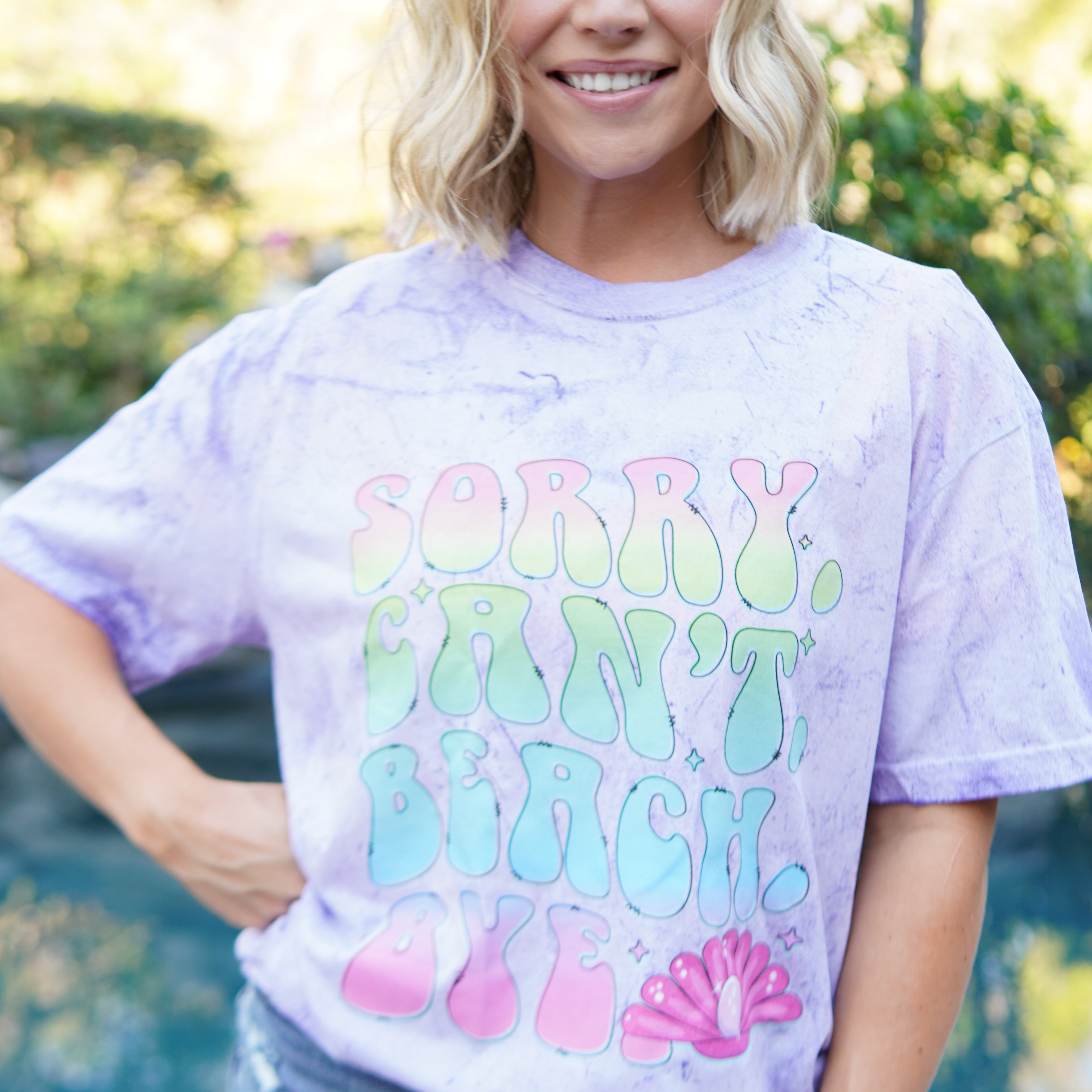 Sorry, Can't Graphic Tee-130 Graphic Tees-Heathered Boho-Heathered Boho Boutique, Women's Fashion and Accessories in Palmetto, FL