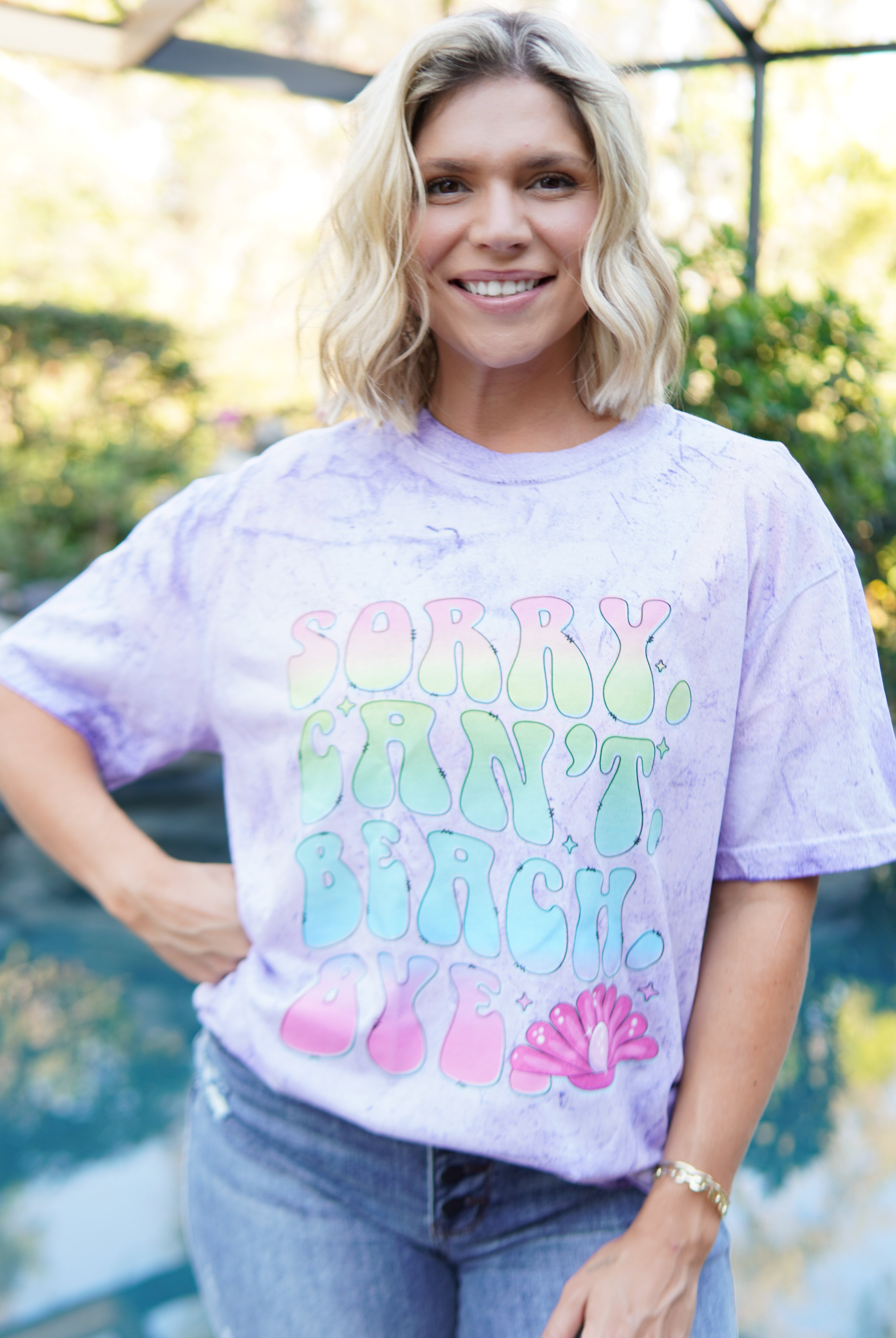 Sorry, Can't Graphic Tee-130 Graphic Tees-Heathered Boho-Heathered Boho Boutique, Women's Fashion and Accessories in Palmetto, FL