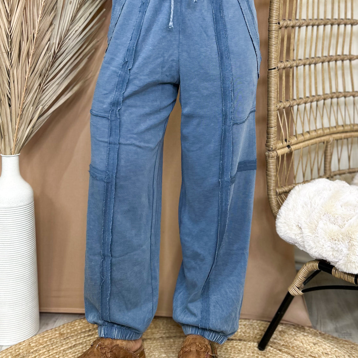 Washed & Unbothered Cargo Joggers-150 PANTS-VERY J-Heathered Boho Boutique, Women's Fashion and Accessories in Palmetto, FL