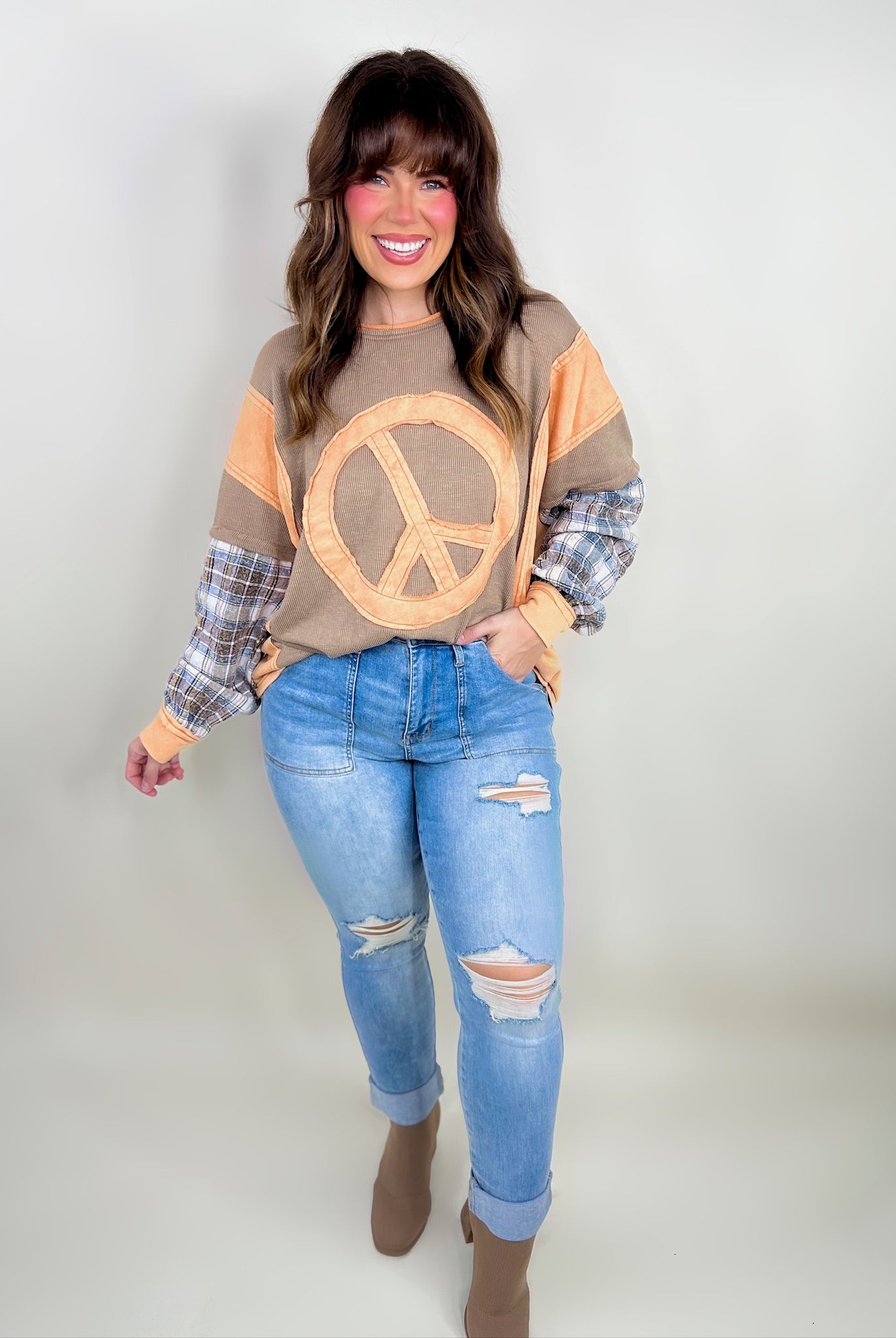 Hey Girl Boyfriend Jeans by Judy Blue-190 Jeans-Judy Blue-Heathered Boho Boutique, Women's Fashion and Accessories in Palmetto, FL