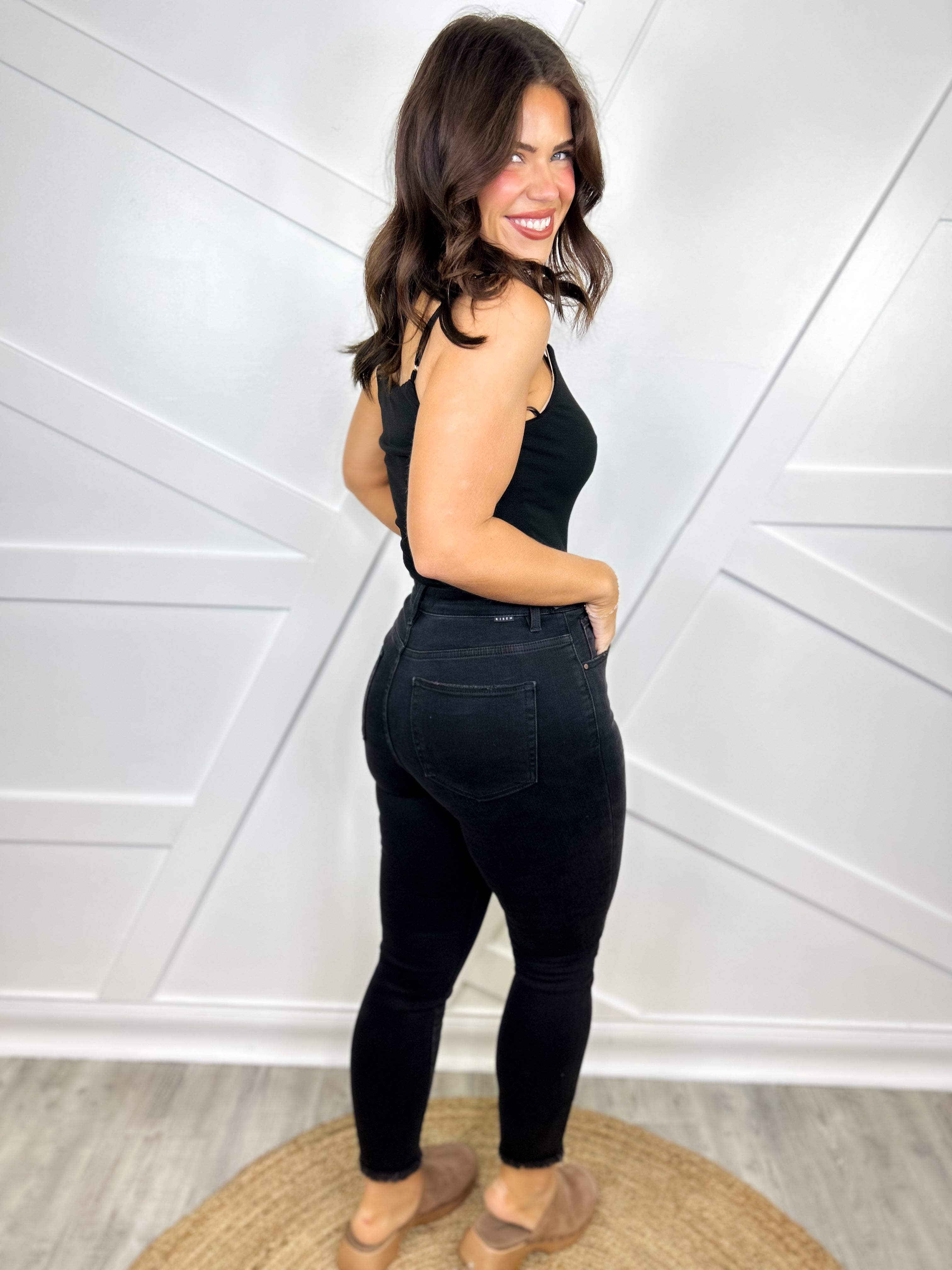 Restock: Glow Up Skinny Jeans by Risen-190 JEANS-Risen Jeans-Heathered Boho Boutique, Women's Fashion and Accessories in Palmetto, FL