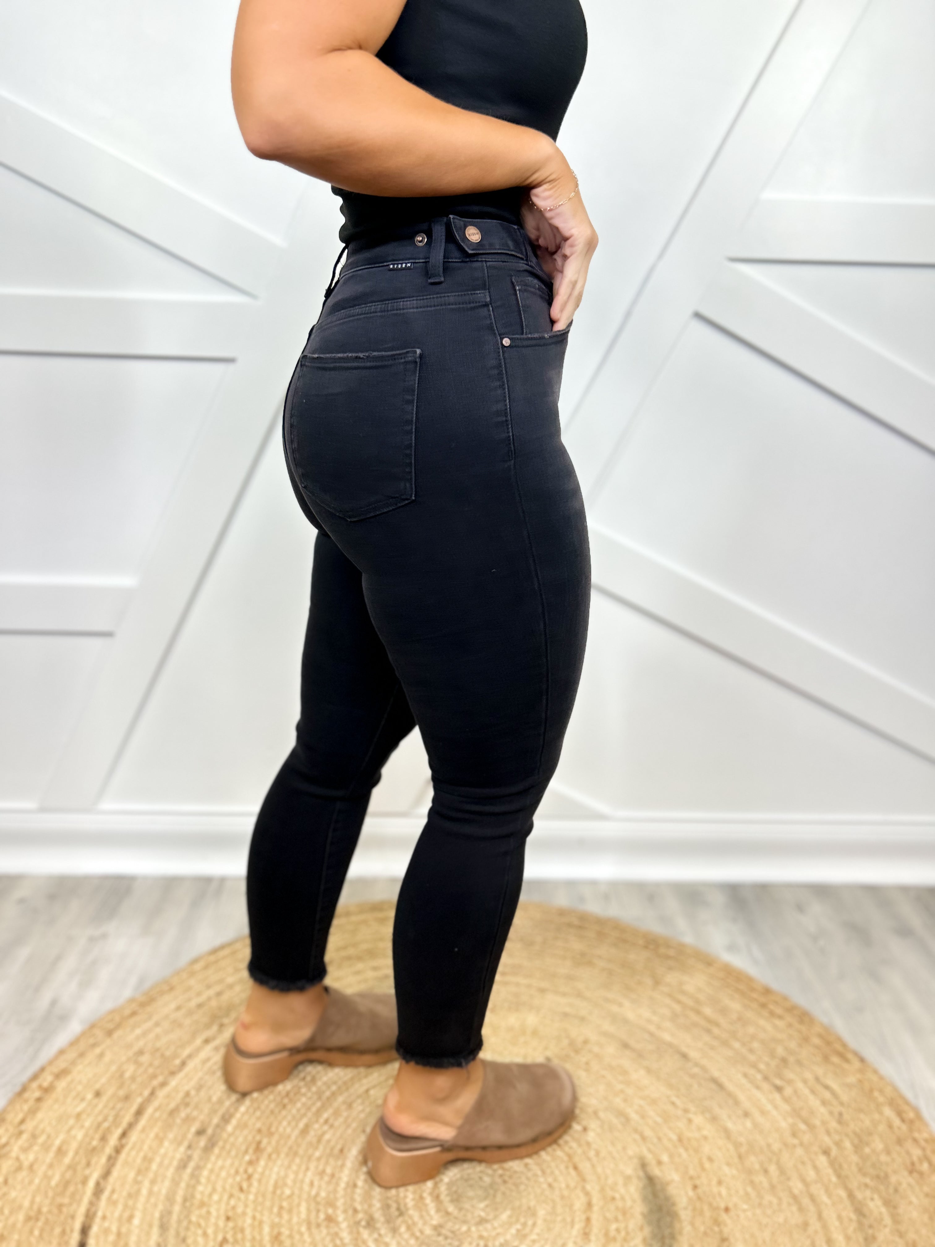 Restock: Glow Up Skinny Jeans by Risen-190 JEANS-Risen Jeans-Heathered Boho Boutique, Women's Fashion and Accessories in Palmetto, FL