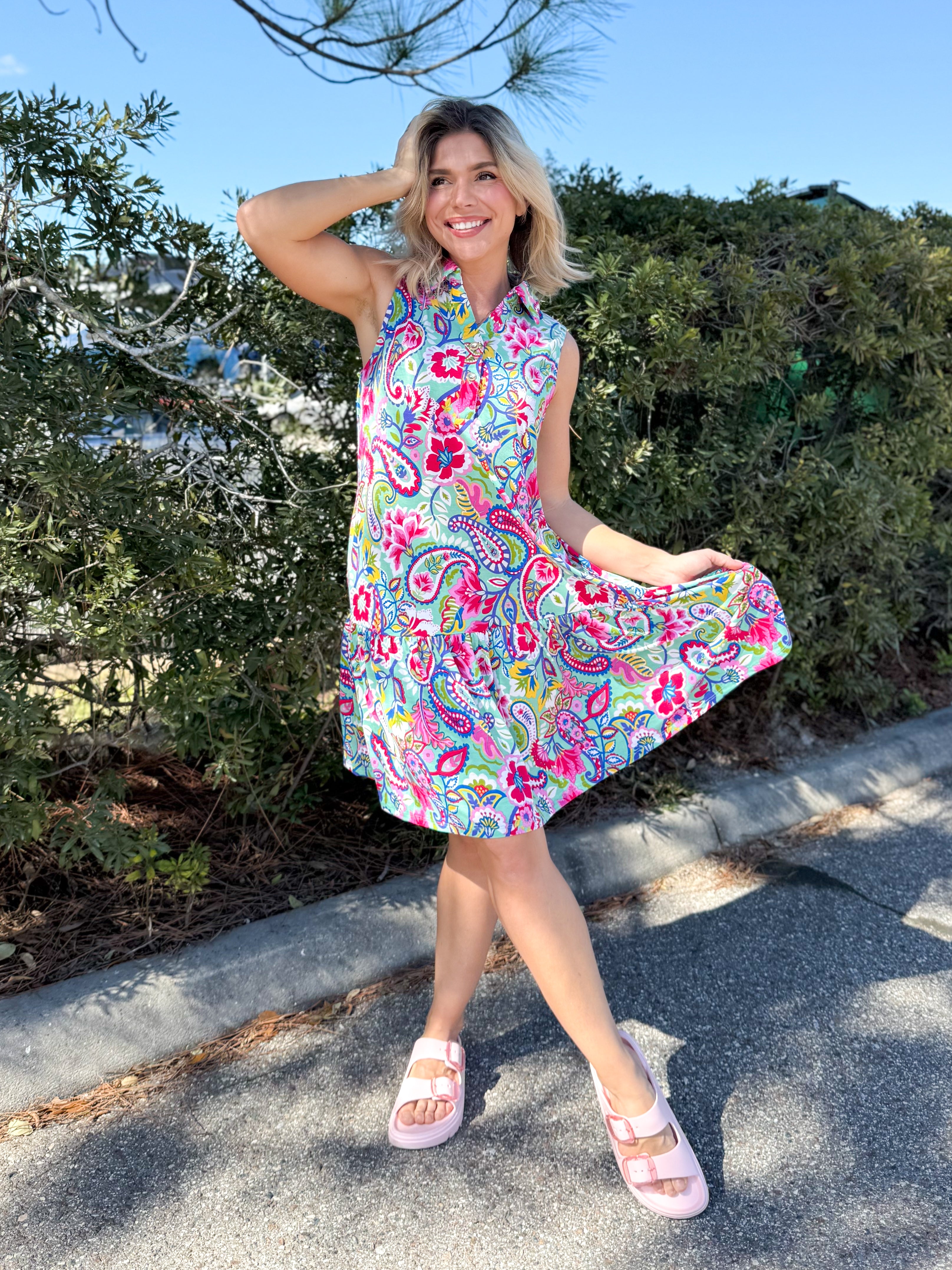Open Air Dress-230 DRESSES/JUMPSUITS/ROMPERS-DEAR SCARLETT-Heathered Boho Boutique, Women's Fashion and Accessories in Palmetto, FL