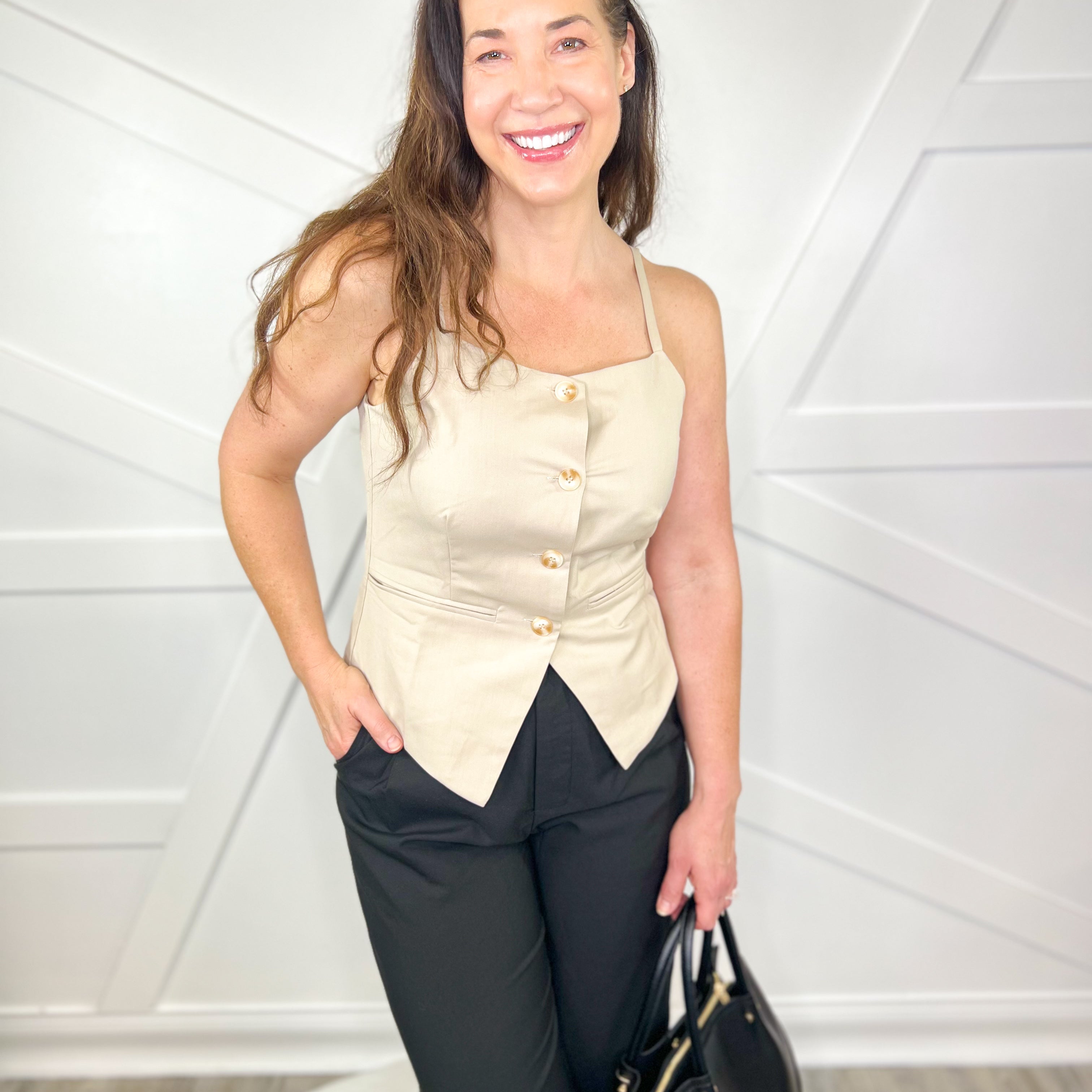 All That Attitude Dress Tank Top-100 TANK/CROP TOPS-WHITE BIRCH-Heathered Boho Boutique, Women's Fashion and Accessories in Palmetto, FL