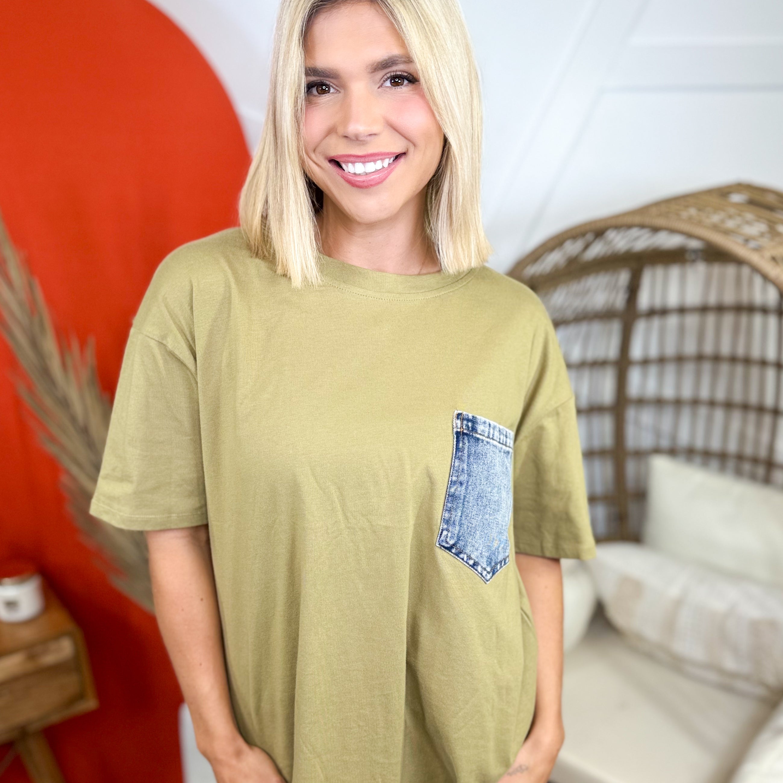 RESTOCK: Little Moments Top-110 SHORT SLEEVE TOP-SEW IN LOVE-Heathered Boho Boutique, Women's Fashion and Accessories in Palmetto, FL