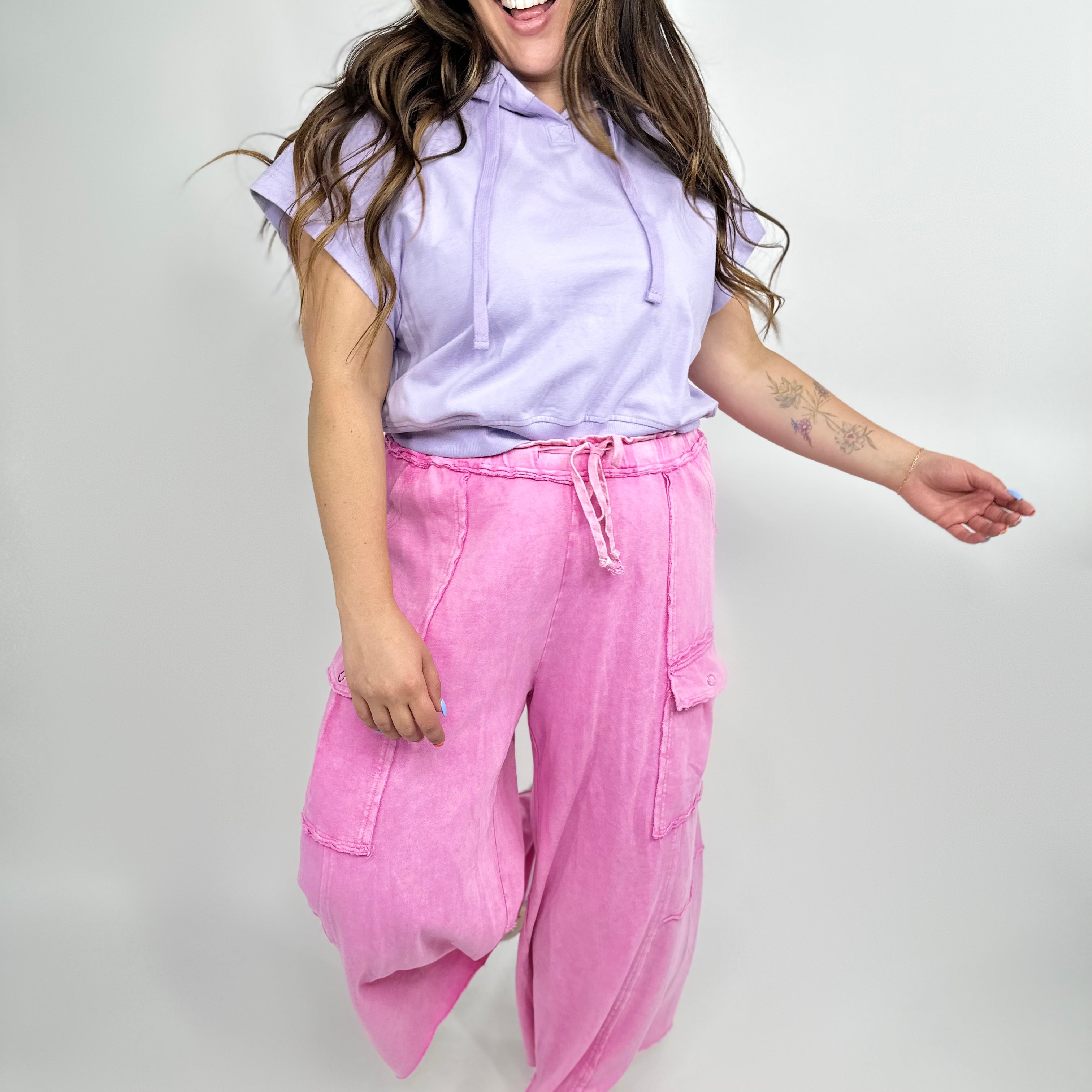 Restock: Freestyle Cropped Hoodie-210 Hoodies-Rae Mode-Heathered Boho Boutique, Women's Fashion and Accessories in Palmetto, FL