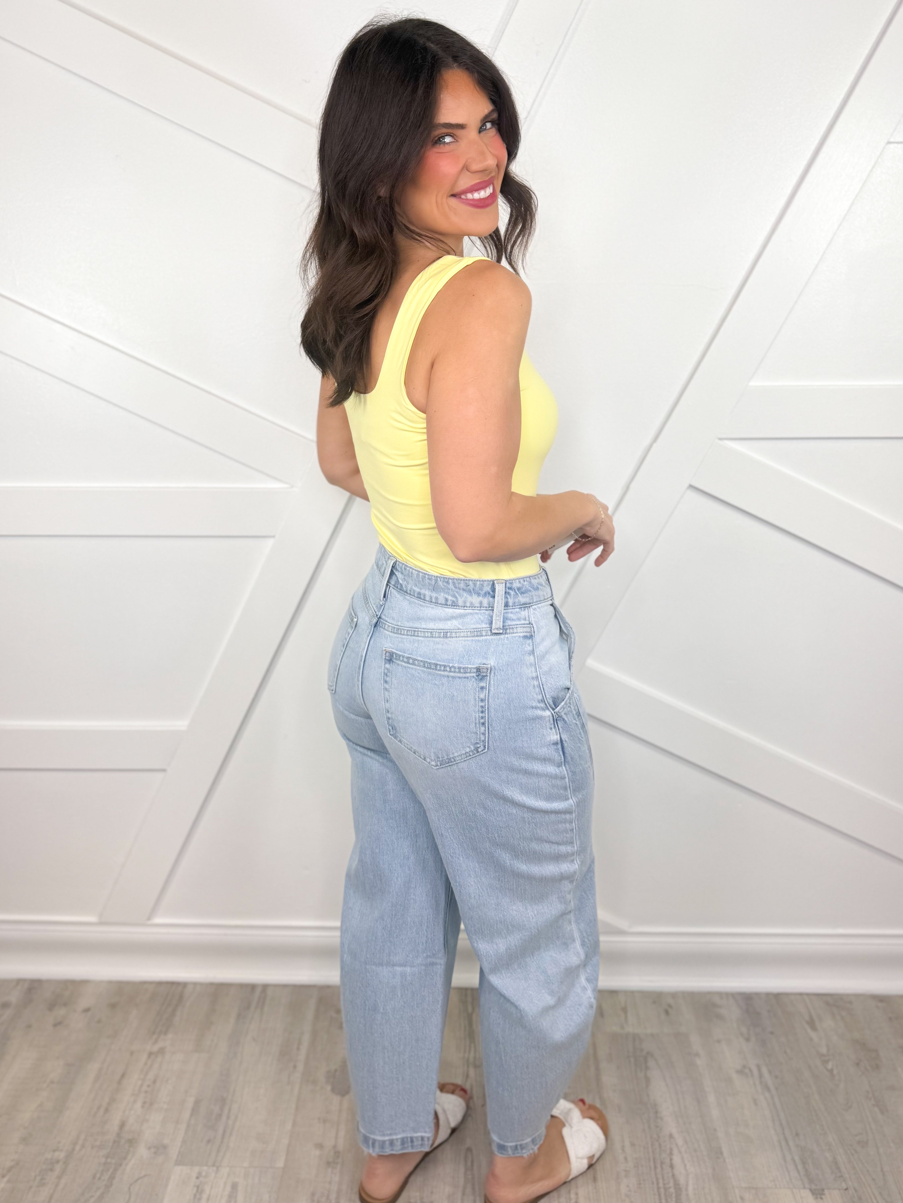 Marvelousness Barrel Jeans by Vervet-190 Jeans-Vervet-Heathered Boho Boutique, Women's Fashion and Accessories in Palmetto, FL