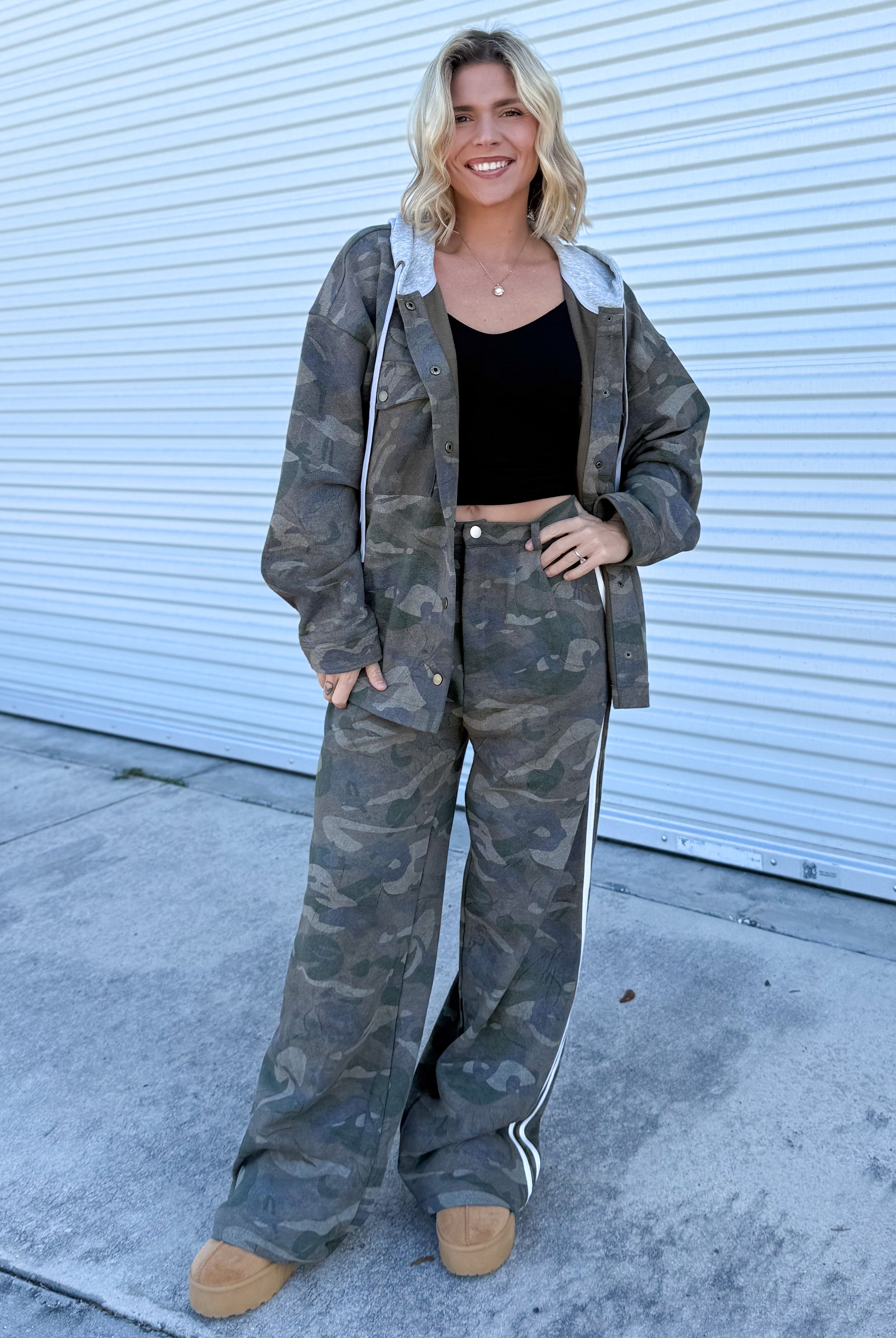 Camo Lovers French Terry Pants-150 PANTS-WHITE BIRCH-Heathered Boho Boutique, Women's Fashion and Accessories in Palmetto, FL