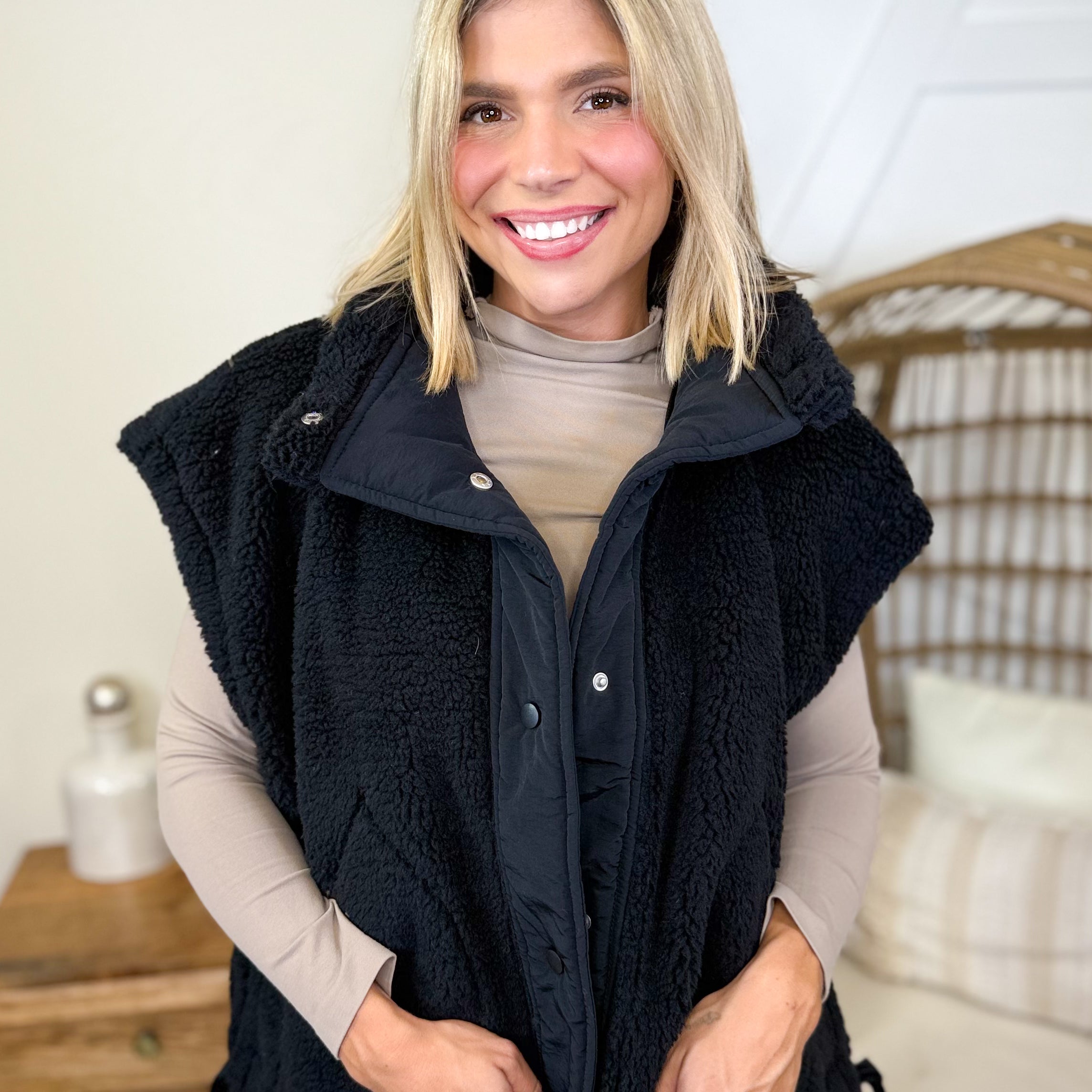 Forever Stylish Vest-200 JACKETS/SHACKETS-HYFVE-Heathered Boho Boutique, Women's Fashion and Accessories in Palmetto, FL