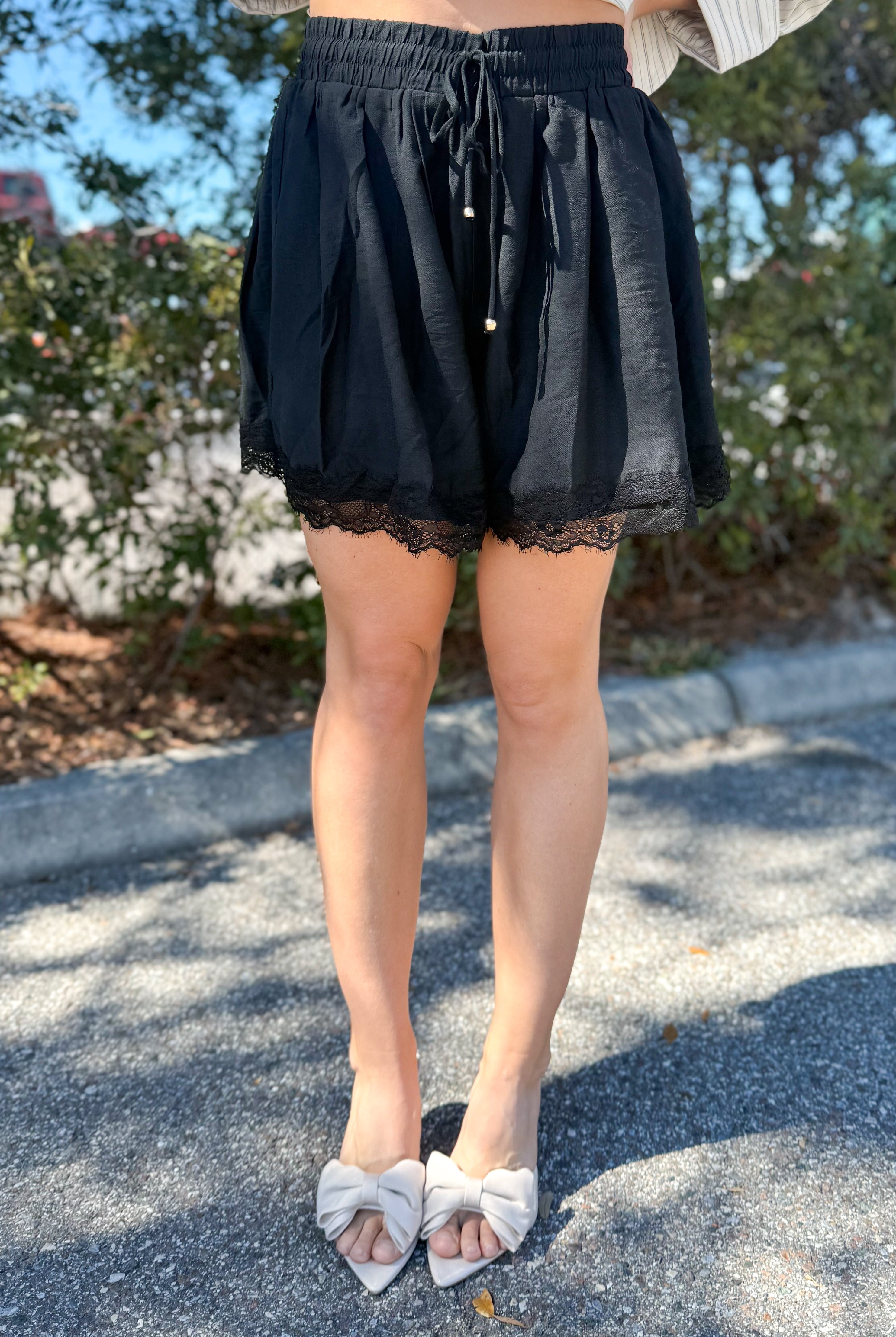 Prettier in Person Shorts-160 SHORTS-ENTRO-Heathered Boho Boutique, Women's Fashion and Accessories in Palmetto, FL