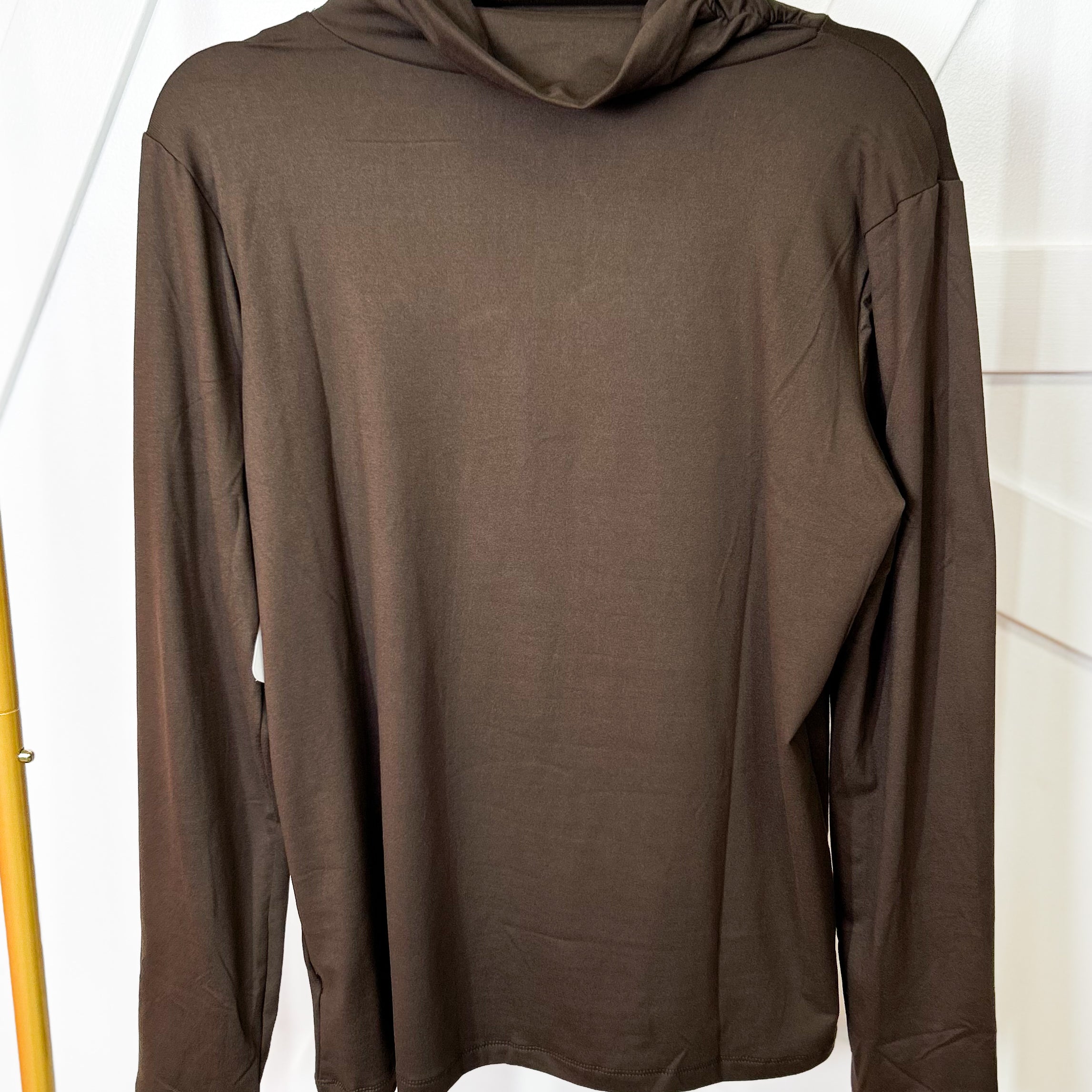 The Everyday Luxe Turtleneck Tunic Top-120 LONG SLEEVE TOPS-ZENANA-Heathered Boho Boutique, Women's Fashion and Accessories in Palmetto, FL