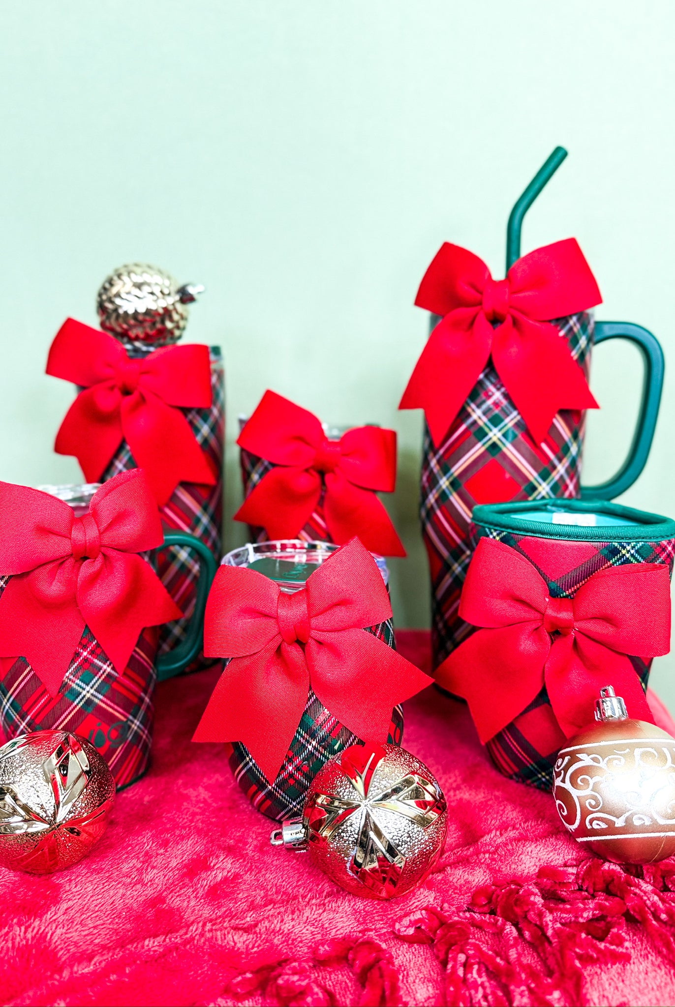 Christmas Plaid Swig-340 Other Accessories-Swig-Heathered Boho Boutique, Women's Fashion and Accessories in Palmetto, FL