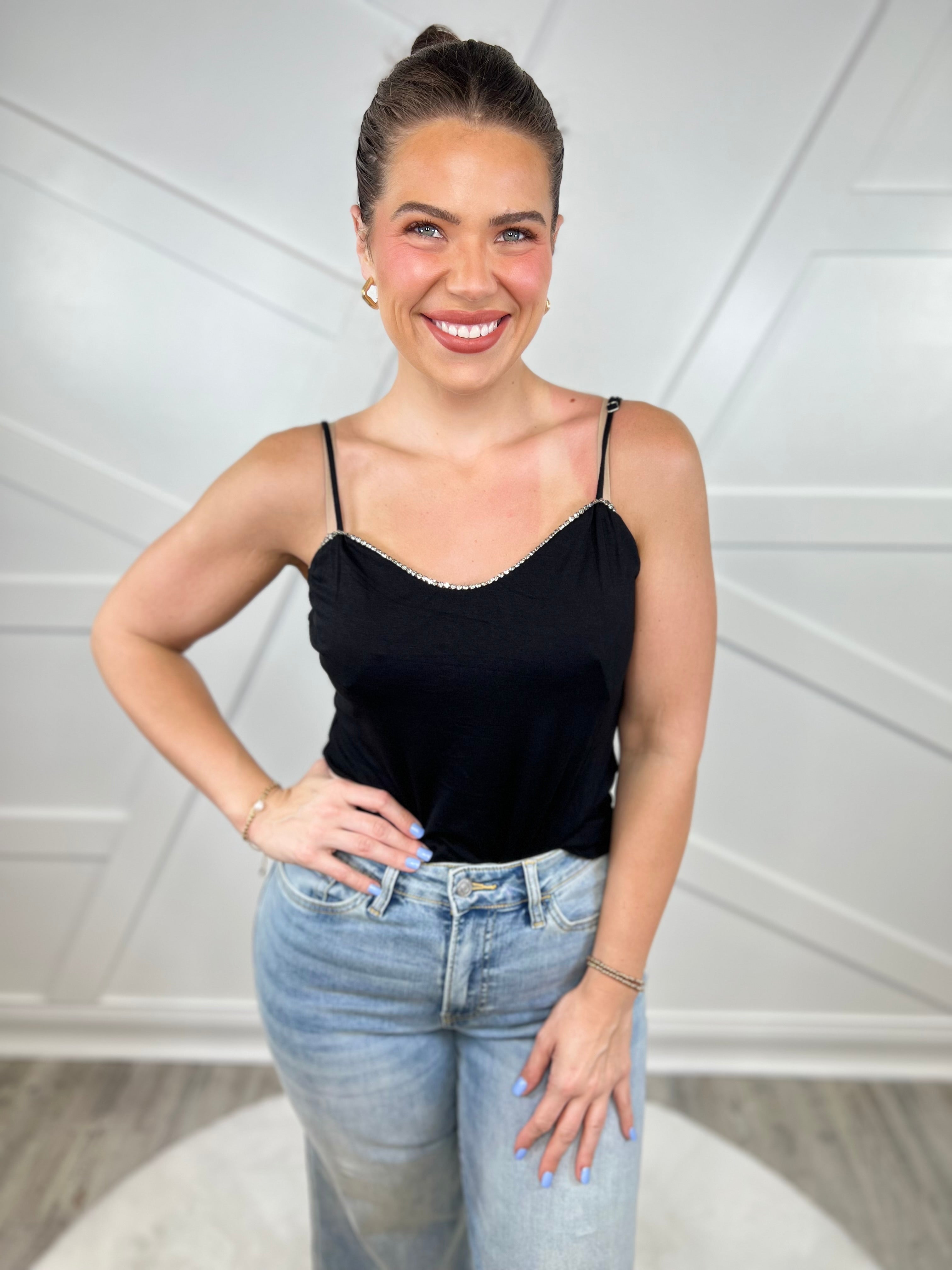 Walk the Line Tank Top-100 TANK/CROP TOPS-VOCAL-Heathered Boho Boutique, Women's Fashion and Accessories in Palmetto, FL