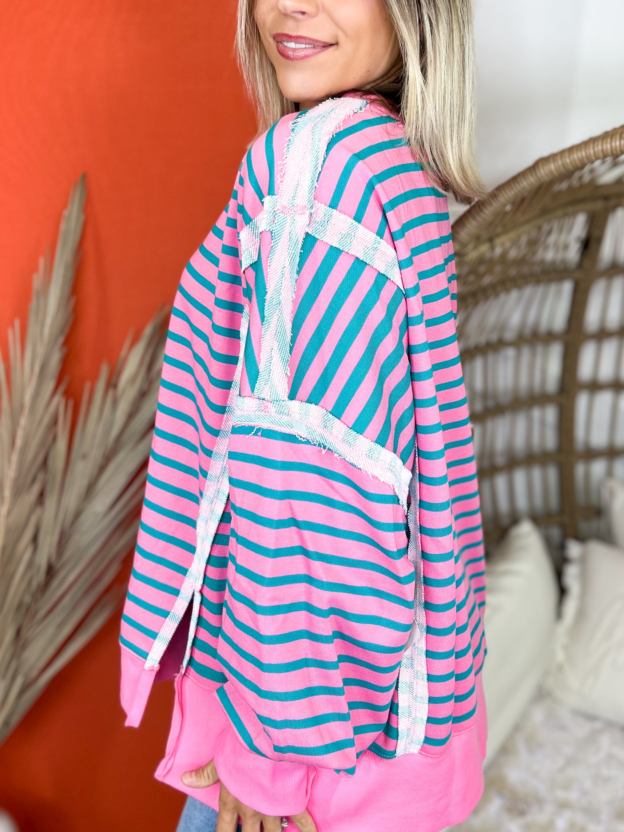 The Berry Bliss Pullover-120 LONG SLEEVE TOPS-HEIMISH-Heathered Boho Boutique, Women's Fashion and Accessories in Palmetto, FL