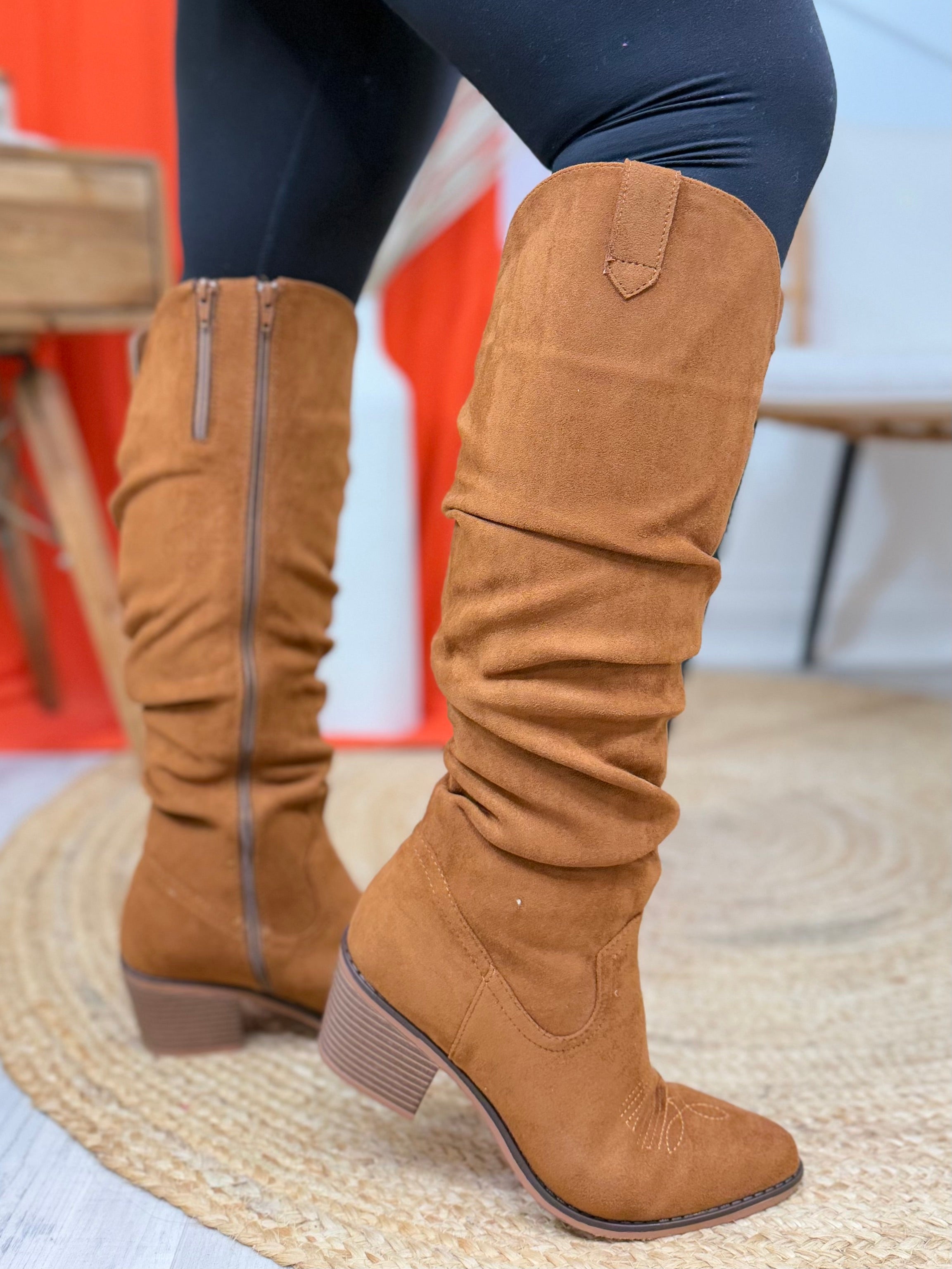 Restock: Whitney Boots - Whiskey Suede-350 SHOES-Pierre Dumas-Heathered Boho Boutique, Women's Fashion and Accessories in Palmetto, FL