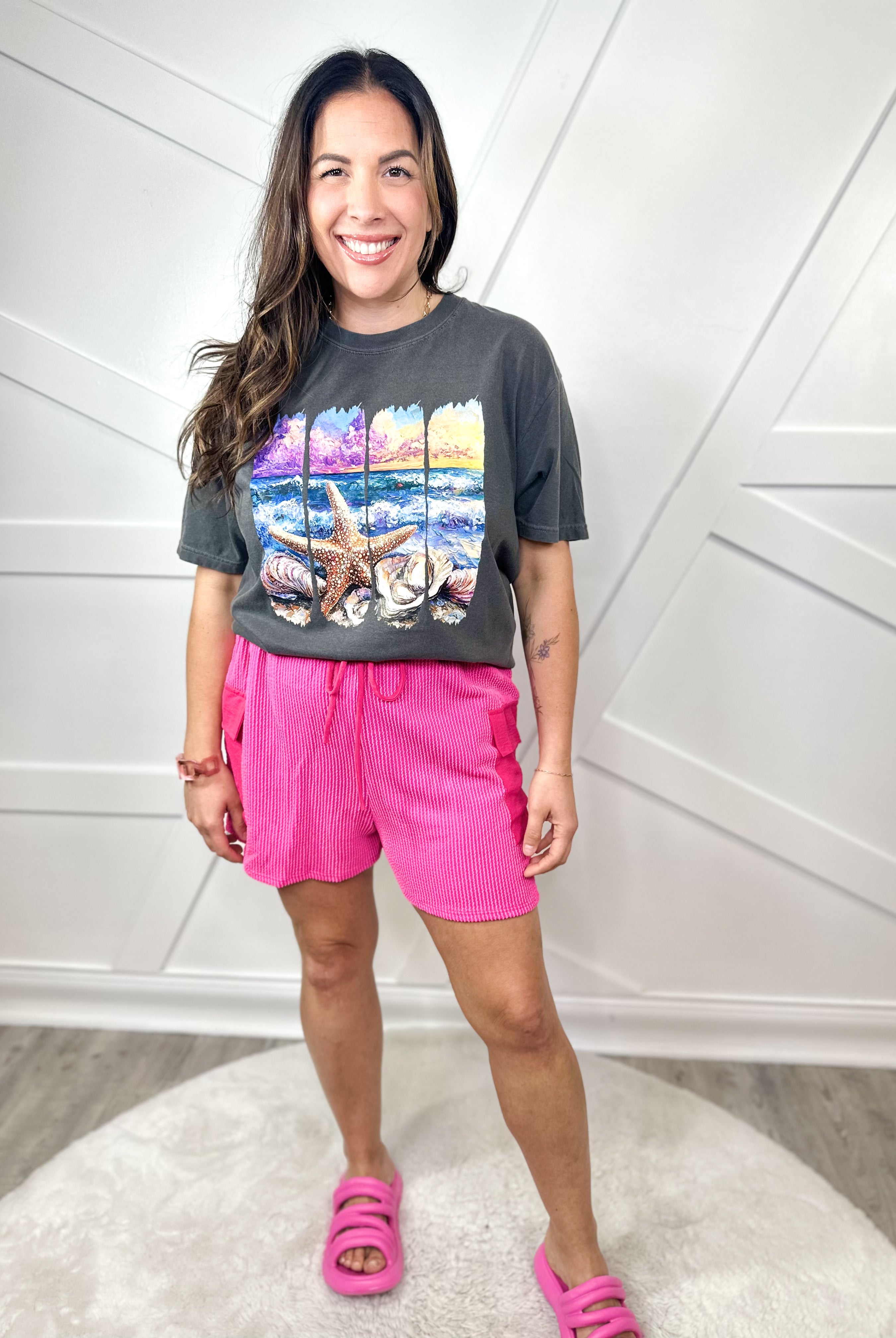 Change Your Tune Shorts-160 SHORTS-Heimish-Heathered Boho Boutique, Women's Fashion and Accessories in Palmetto, FL