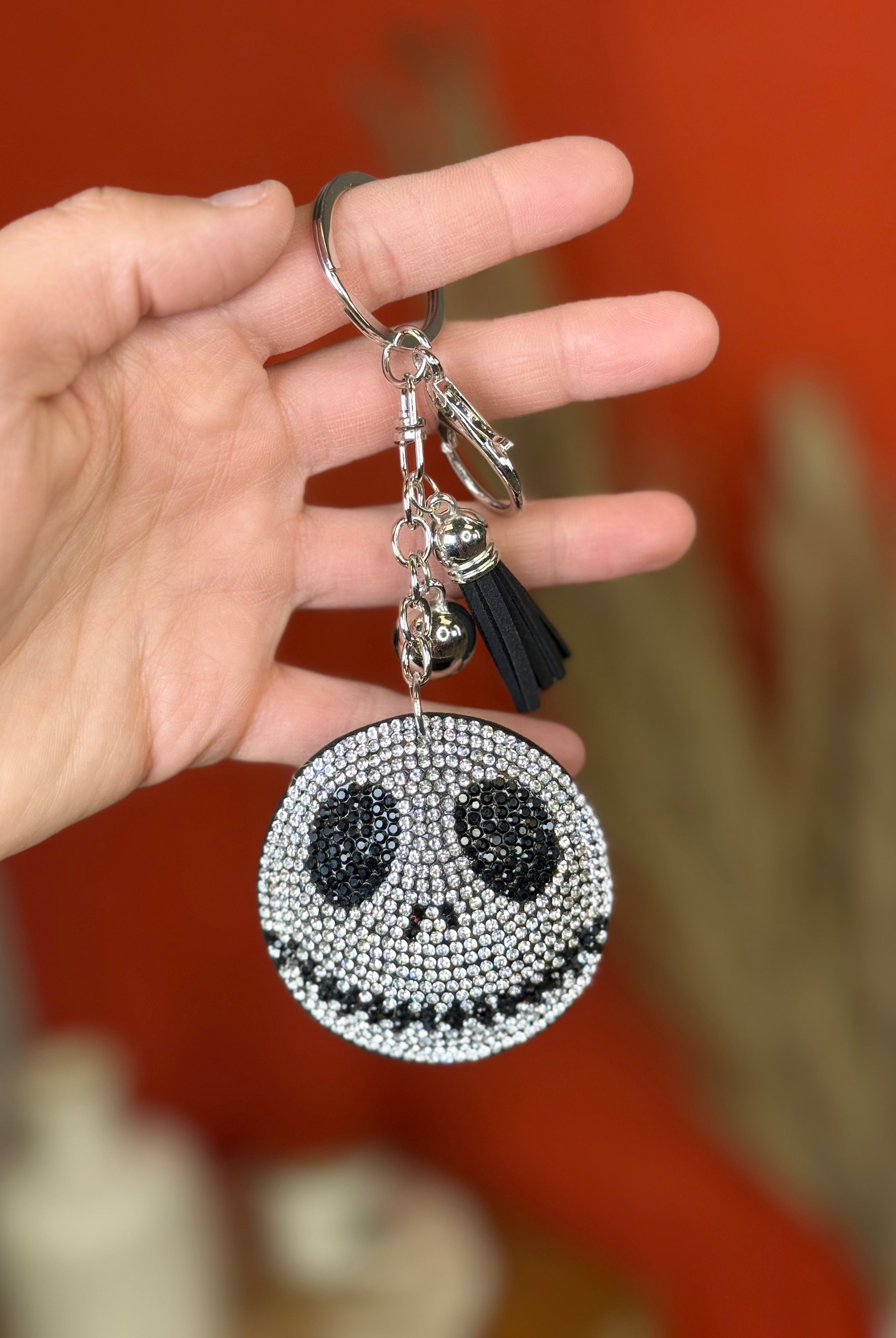 Smiling Skull Keychain-340 Other Accessories-RM Manufacturing-Heathered Boho Boutique, Women's Fashion and Accessories in Palmetto, FL