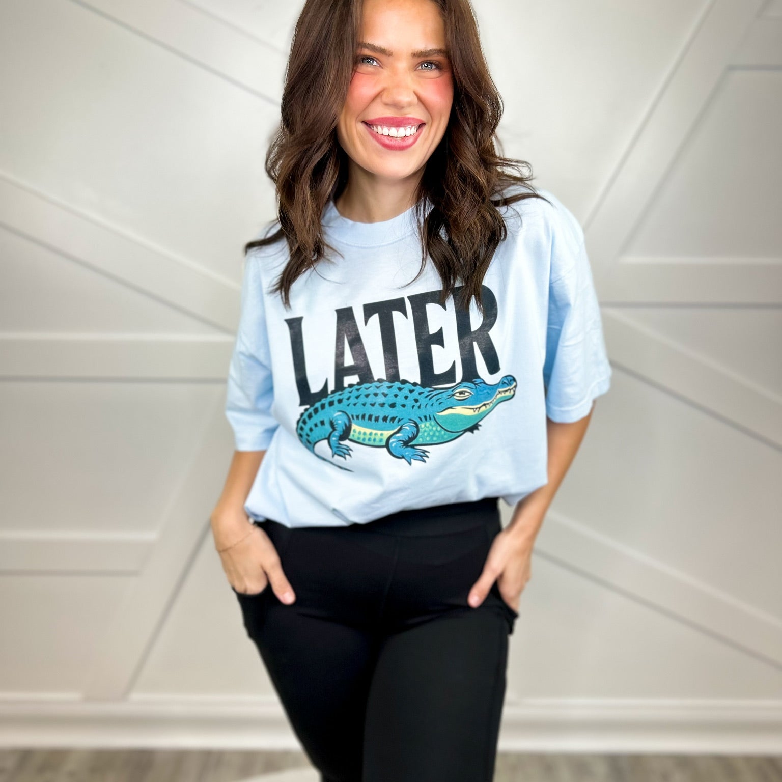 Later Gator Graphic Tee-130 Graphic Tees-Heathered Boho-Heathered Boho Boutique, Women's Fashion and Accessories in Palmetto, FL