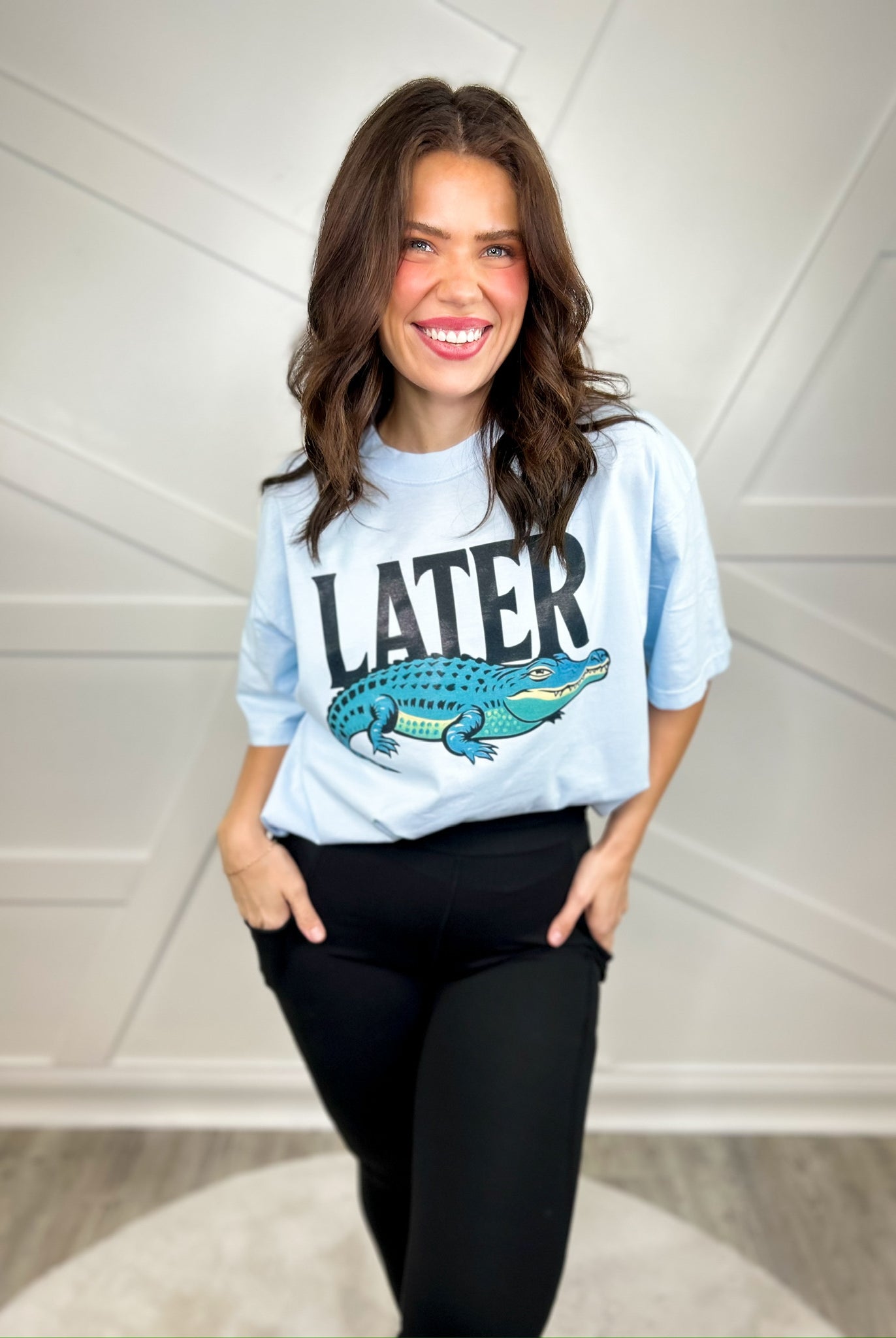 Later Gator Graphic Tee-130 Graphic Tees-Heathered Boho-Heathered Boho Boutique, Women's Fashion and Accessories in Palmetto, FL