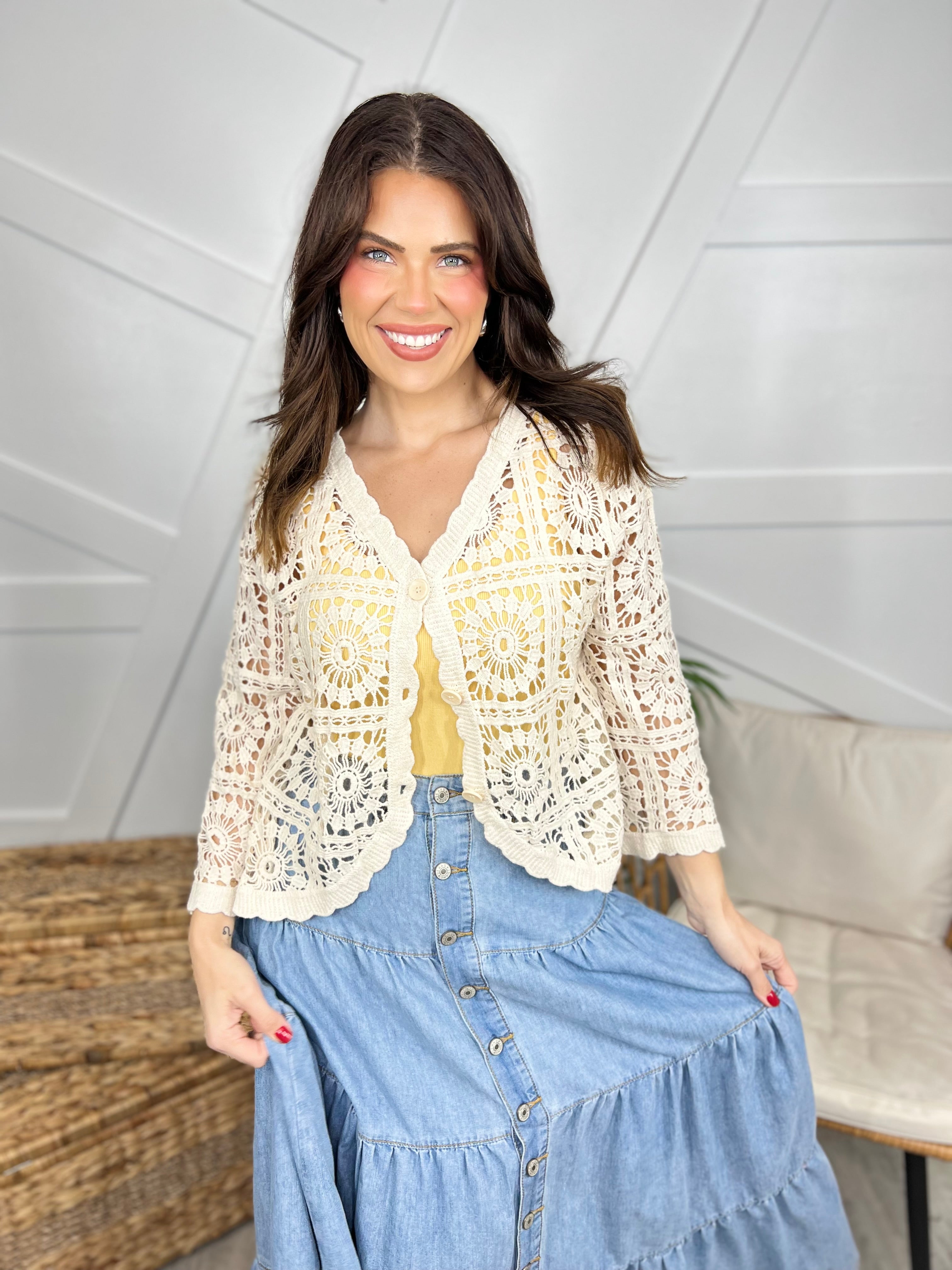 RESTOCK : All That Time Cardigan-220 Cardigans/ Kimonos-Origami Apparel-Heathered Boho Boutique, Women's Fashion and Accessories in Palmetto, FL