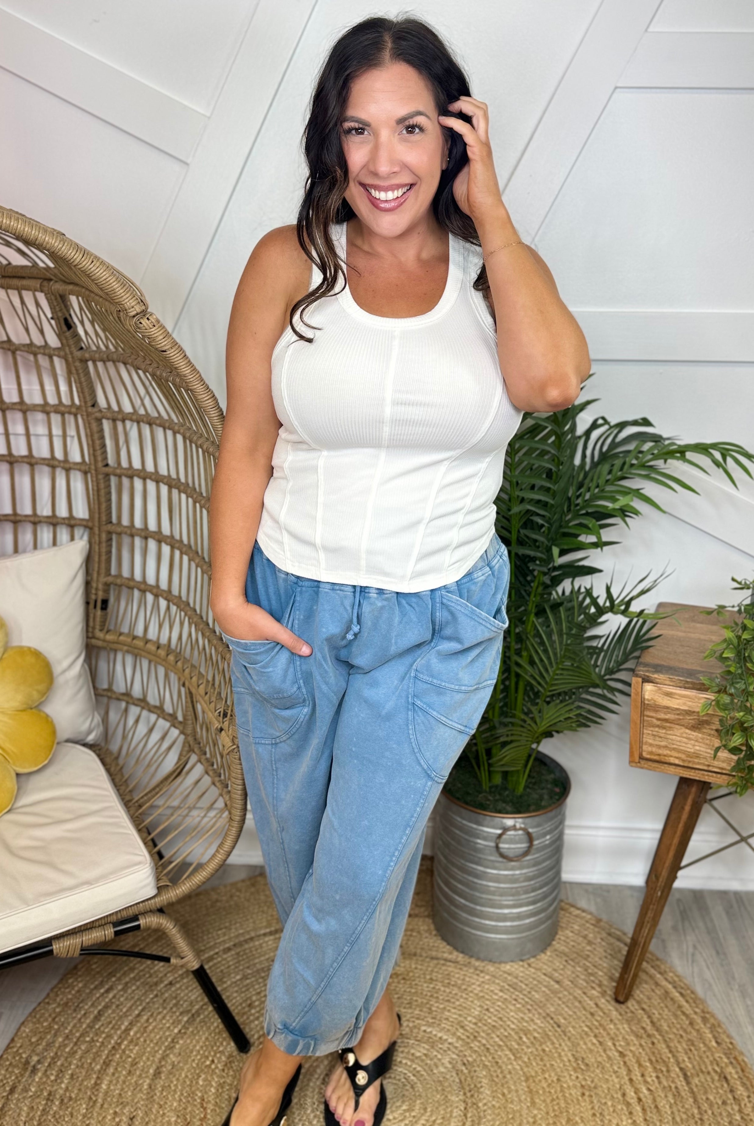 Play Along Joggers-150 PANTS-Davi & Dani-Heathered Boho Boutique, Women's Fashion and Accessories in Palmetto, FL
