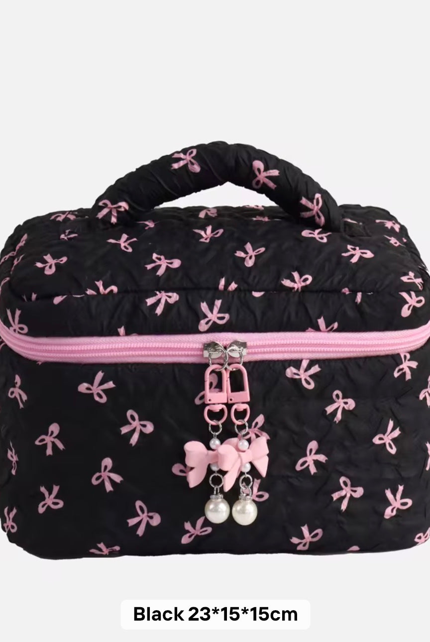 The Coquette Beauty Train Case-320 BAGS-Alibaba-Heathered Boho Boutique, Women's Fashion and Accessories in Palmetto, FL