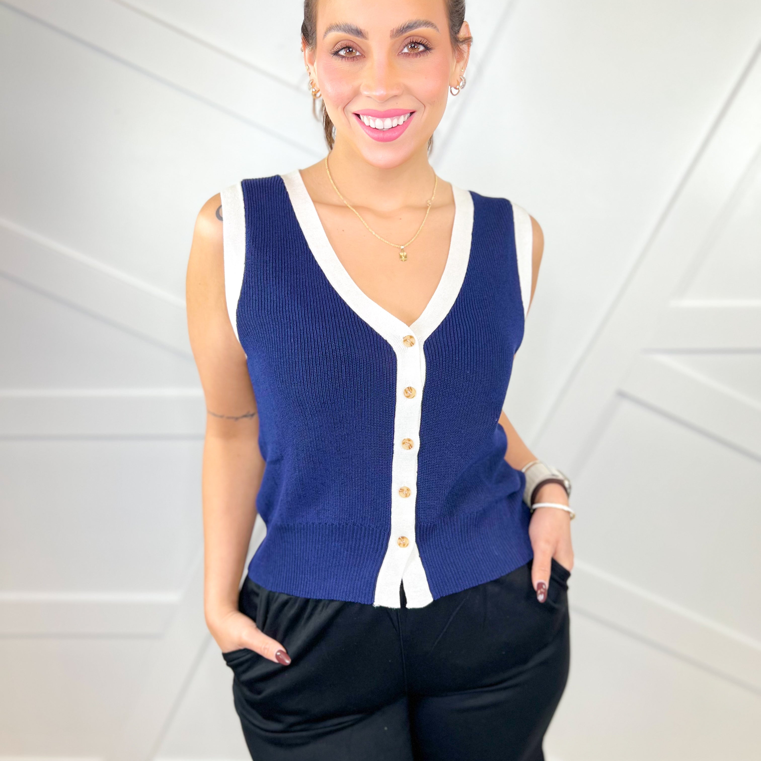 Boss Lady Vest-220 Cardigans/ Kimonos-White Birch-Heathered Boho Boutique, Women's Fashion and Accessories in Palmetto, FL