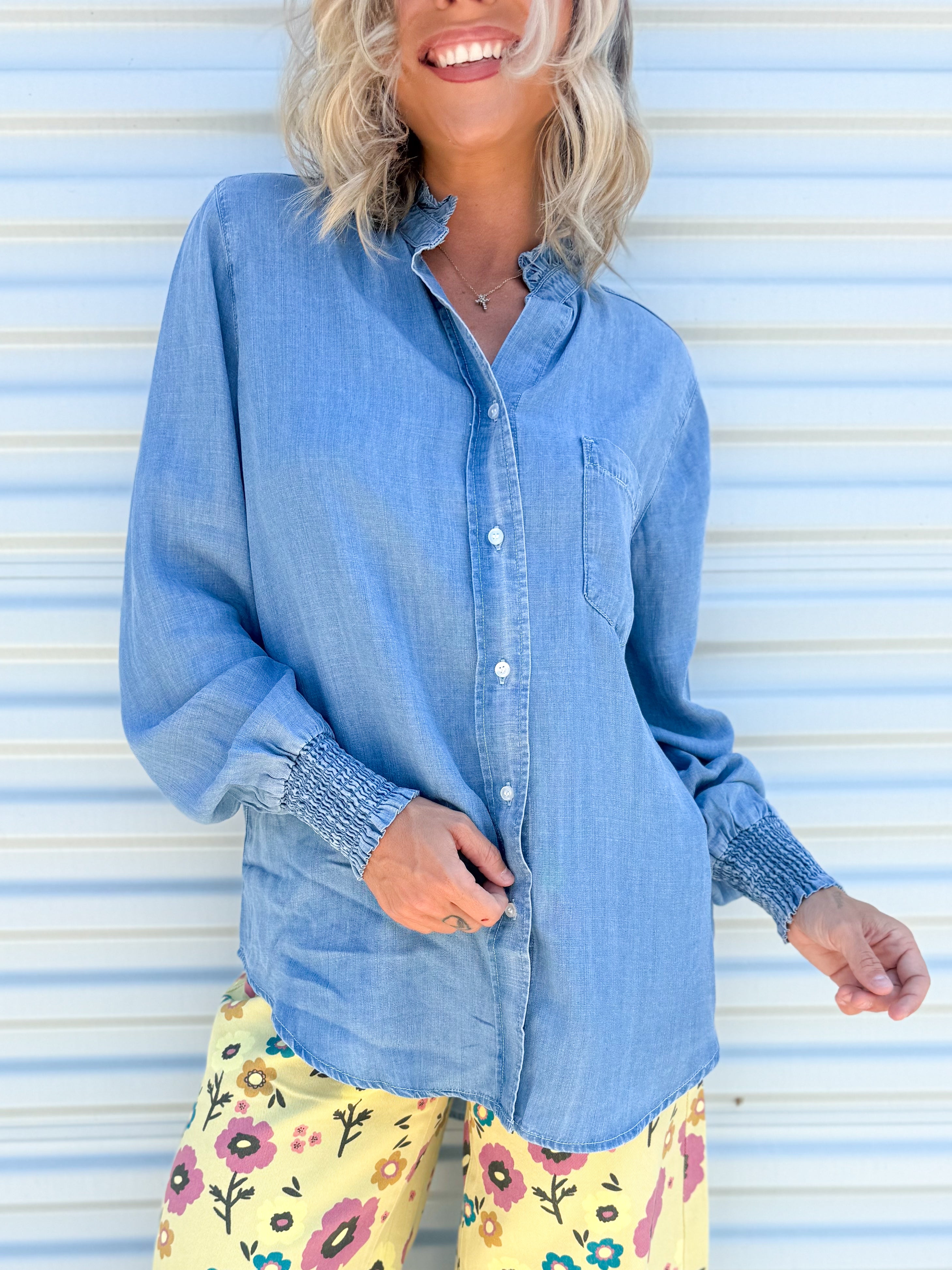 Relaxing Regal Top-120 Long Sleeve Tops-STITCH & CO-Heathered Boho Boutique, Women's Fashion and Accessories in Palmetto, FL