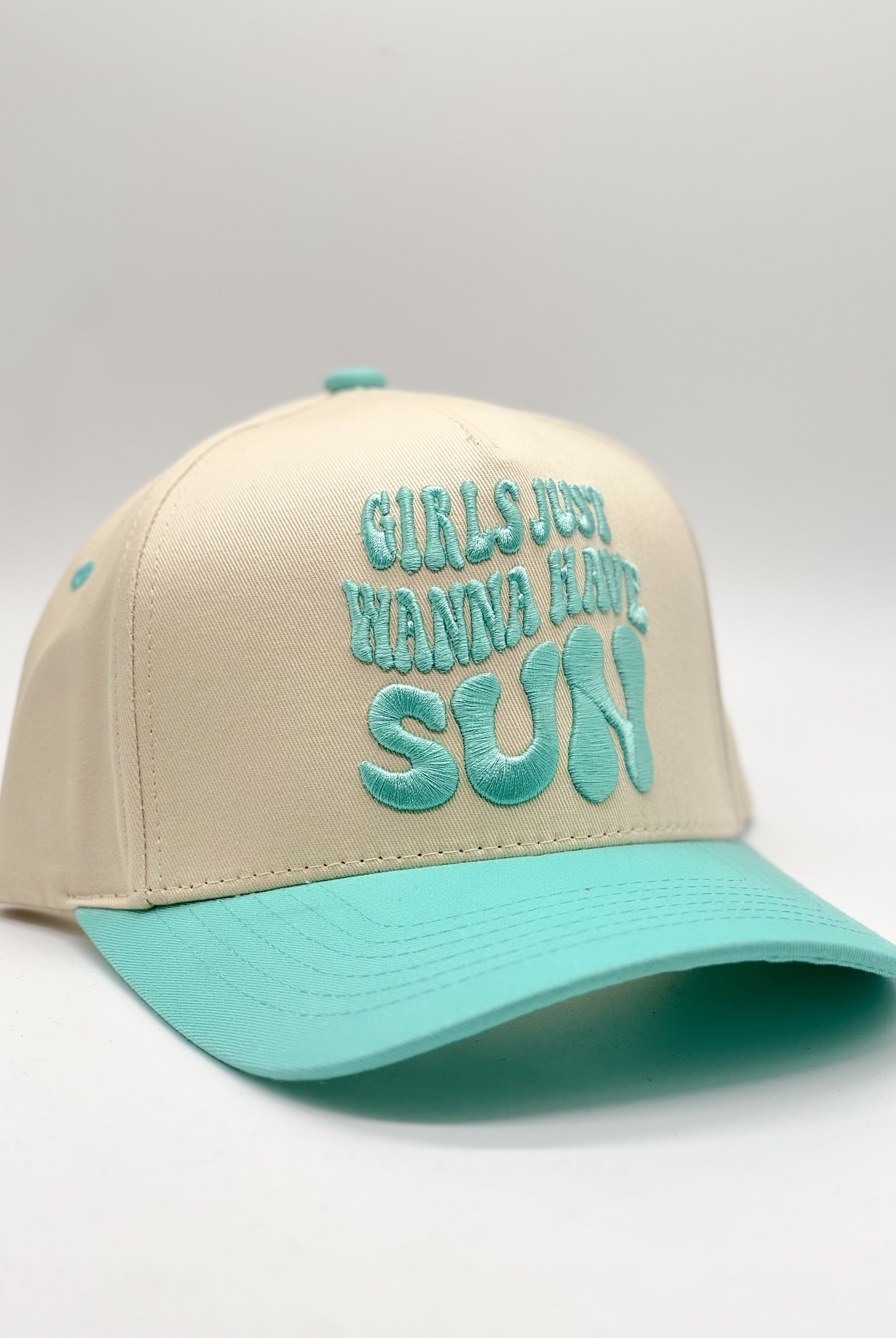 Girls Just Wanna Have Sun Ball Cap-330 Headwear-HANA-Heathered Boho Boutique, Women's Fashion and Accessories in Palmetto, FL