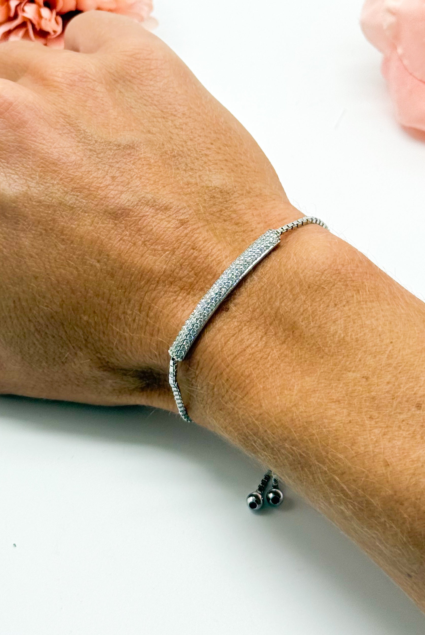 CZ Bar Slide Bracelet-310 Jewelry-JOSEPH ANTHONY NY, INC.-Heathered Boho Boutique, Women's Fashion and Accessories in Palmetto, FL