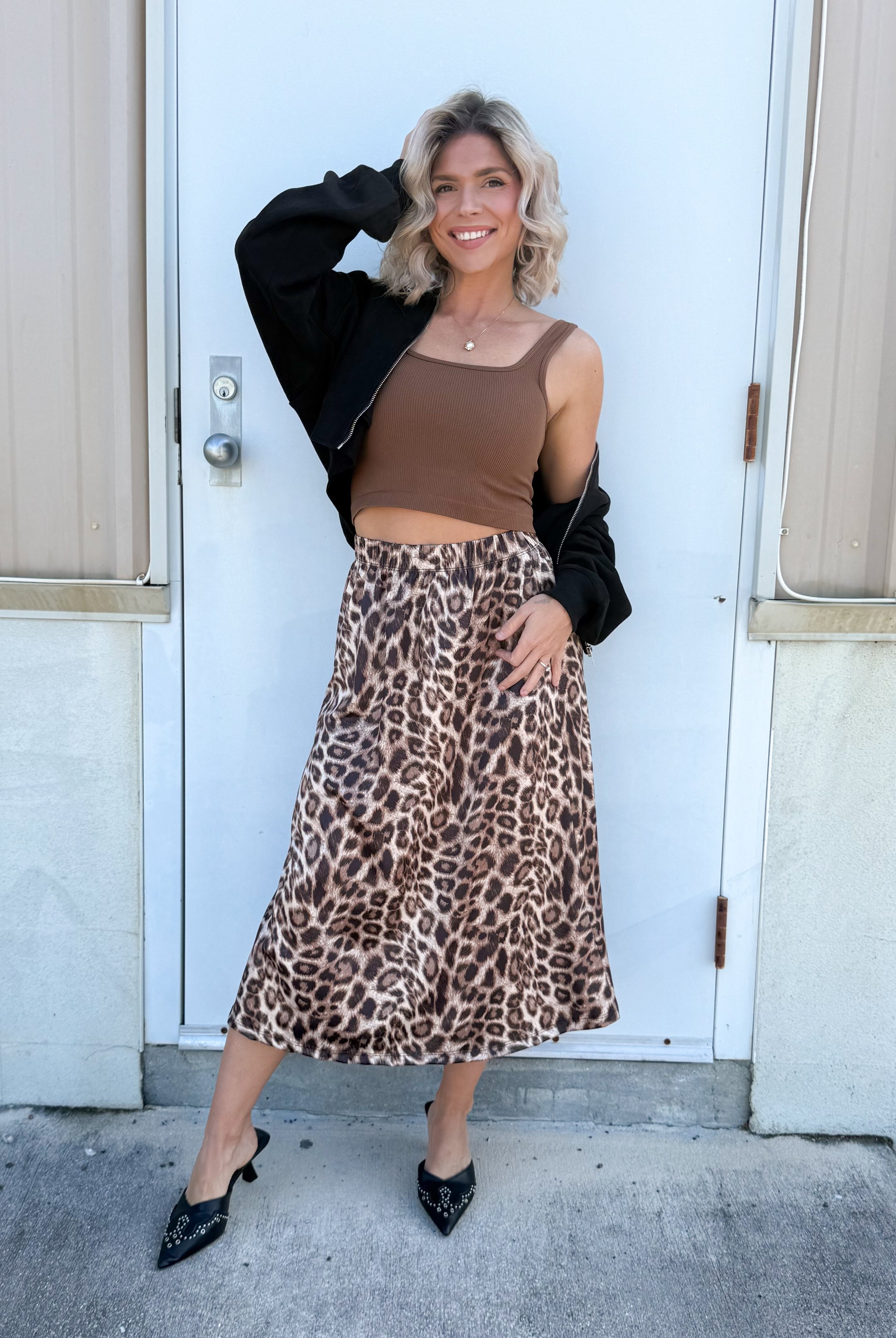 Kyleigh Cheetah Skirt-170 Skort/ Skirt-Blakeley-Heathered Boho Boutique, Women's Fashion and Accessories in Palmetto, FL