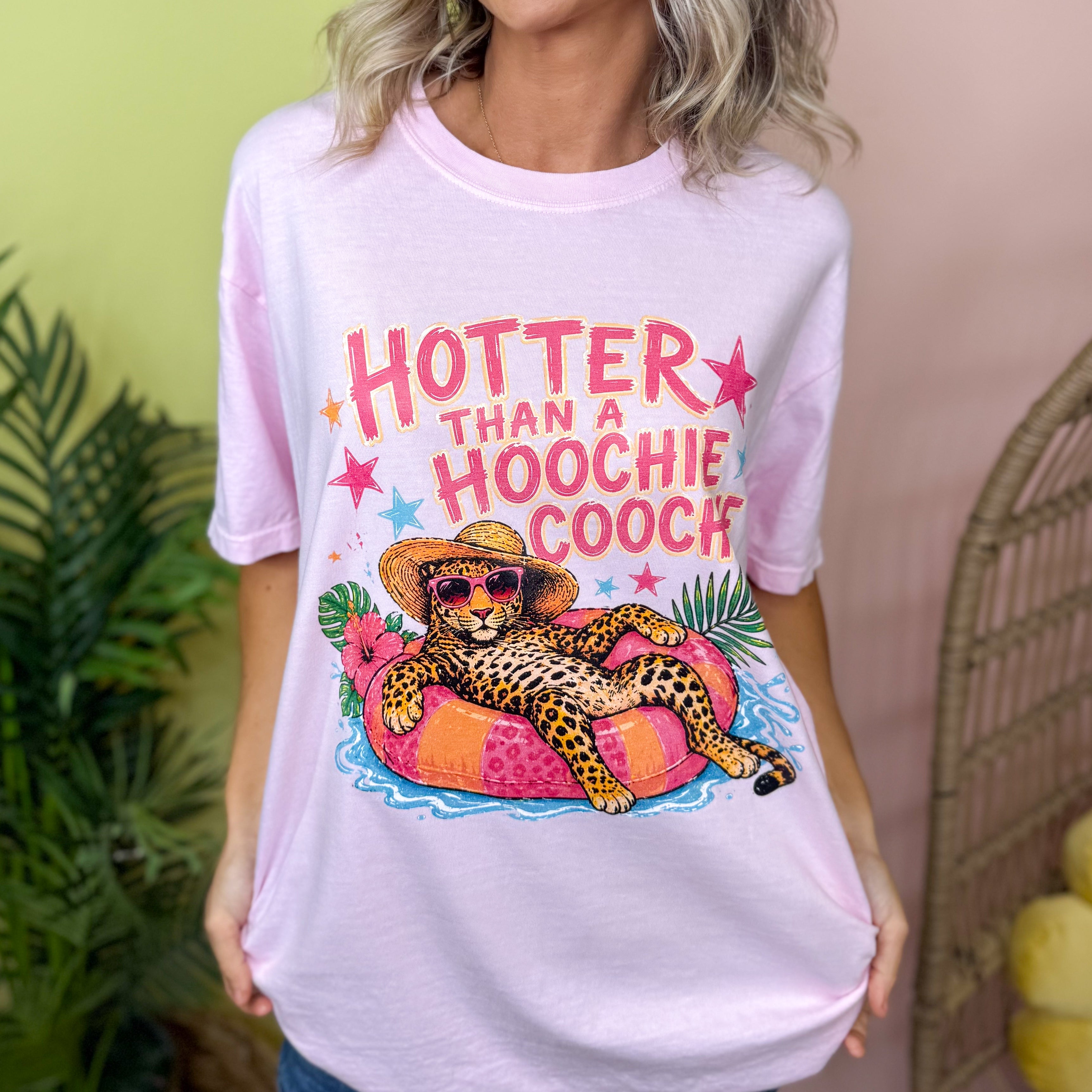 Hoochie Coochie Leopard Graphic Tee-130 Graphic Tees-Heathered Boho-Heathered Boho Boutique, Women's Fashion and Accessories in Palmetto, FL