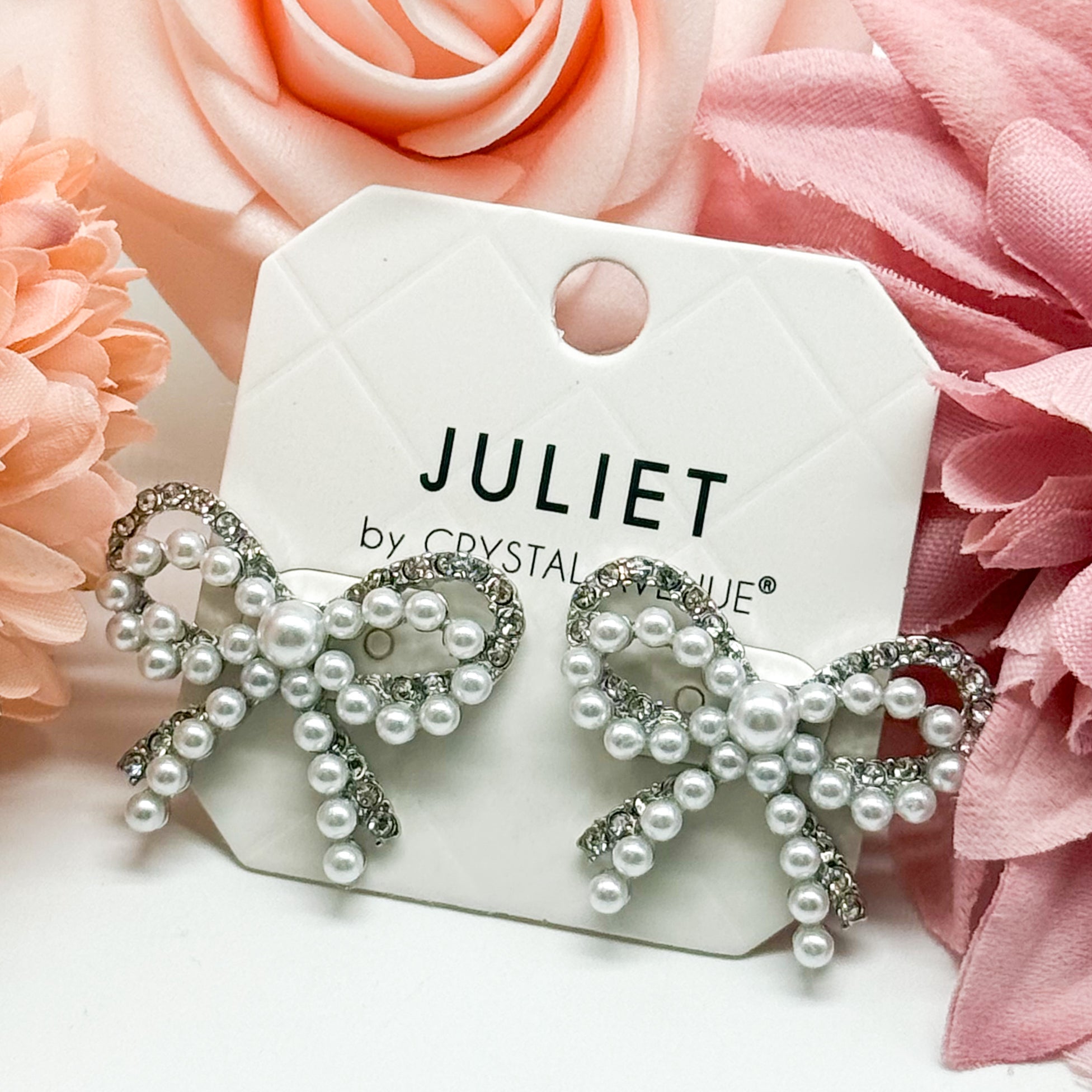 Double Bow Post Earrings-310 Jewelry-RM Manufacturing-Heathered Boho Boutique, Women's Fashion and Accessories in Palmetto, FL