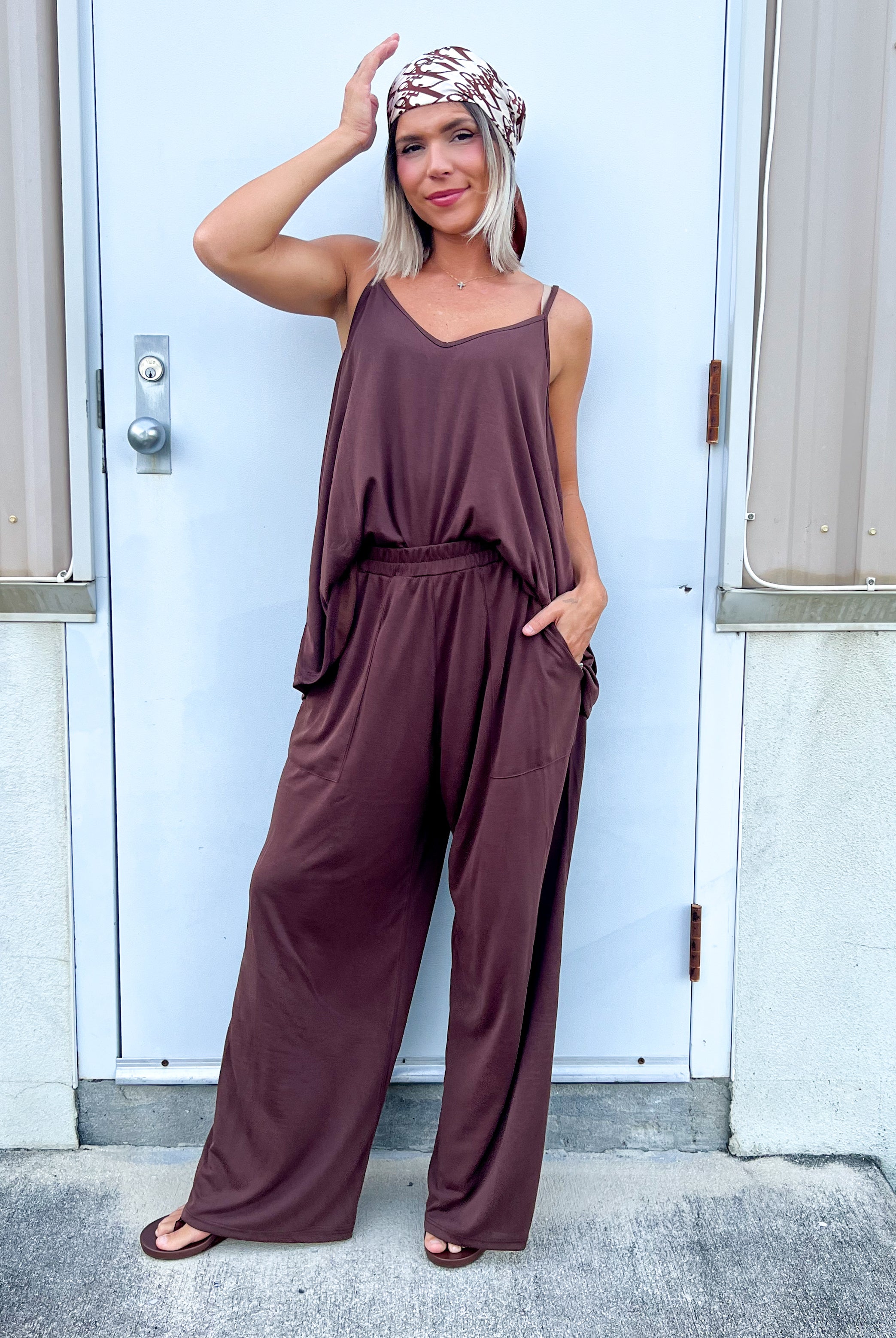 Cocoa Comfort Set-240 Activewear/Sets-BLAKELEY-Heathered Boho Boutique, Women's Fashion and Accessories in Palmetto, FL