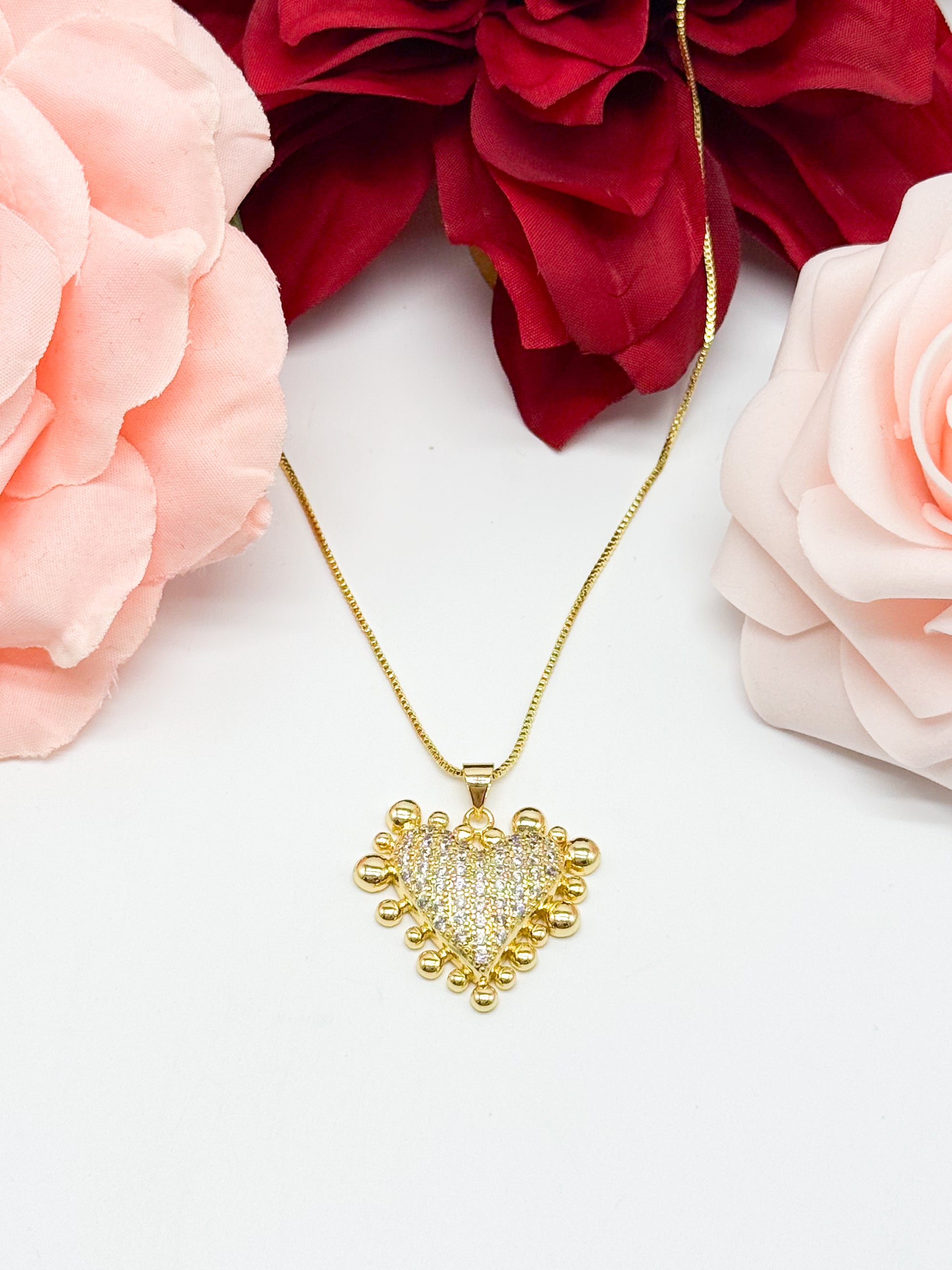 BLACK FRIDAY: Shining Love Necklace-310 JEWELRY-Treasure Jewels-Heathered Boho Boutique, Women's Fashion and Accessories in Palmetto, FL