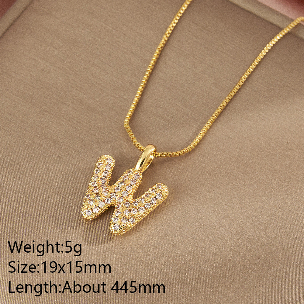All About YOU Initial Necklace-310 JEWELRY-NIHAO JEWELRY-Heathered Boho Boutique, Women's Fashion and Accessories in Palmetto, FL
