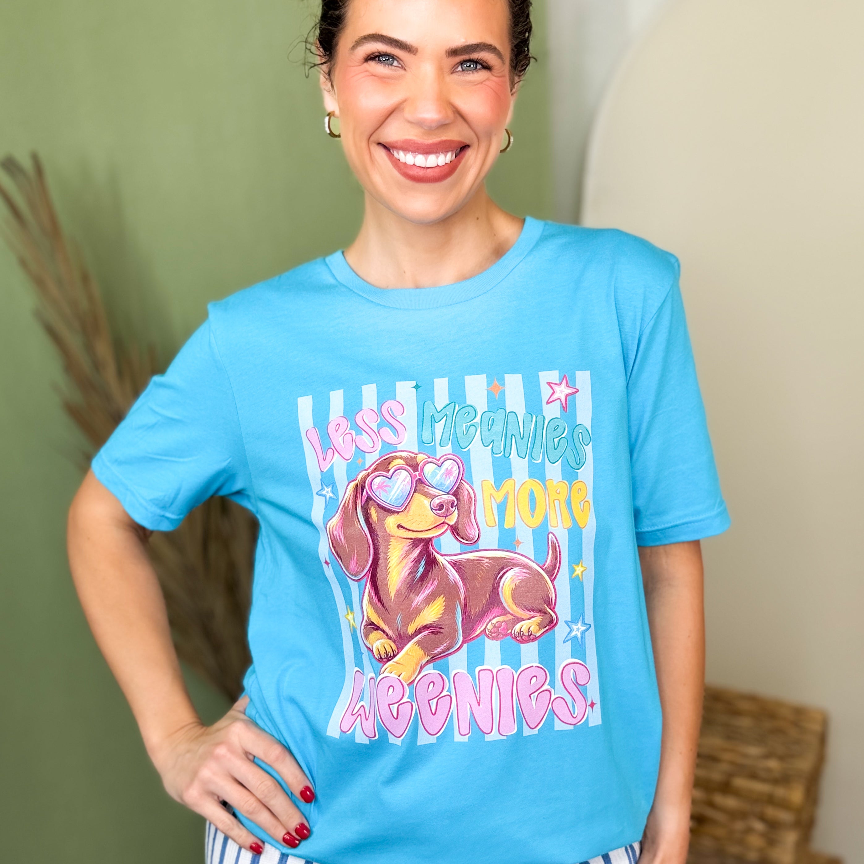 Less Meanies Graphic Tee-130 GRAPHIC TEE-Heathered Boho-Heathered Boho Boutique, Women's Fashion and Accessories in Palmetto, FL