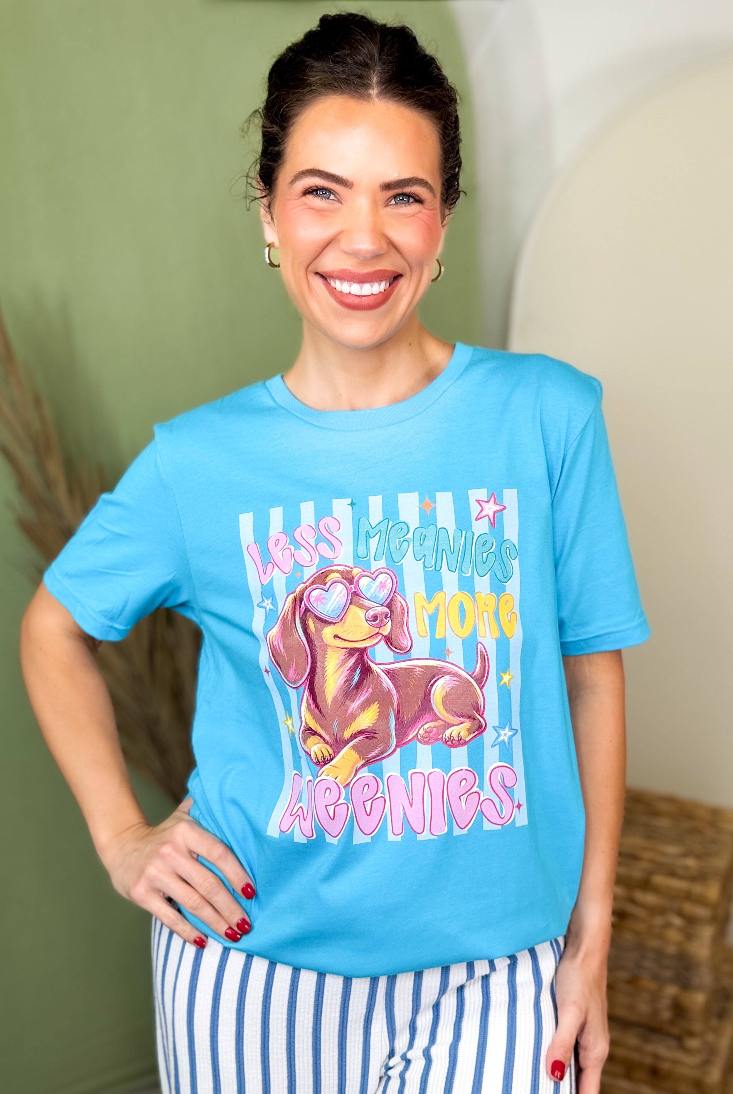 Less Meanies Graphic Tee-130 GRAPHIC TEE-Heathered Boho-Heathered Boho Boutique, Women's Fashion and Accessories in Palmetto, FL