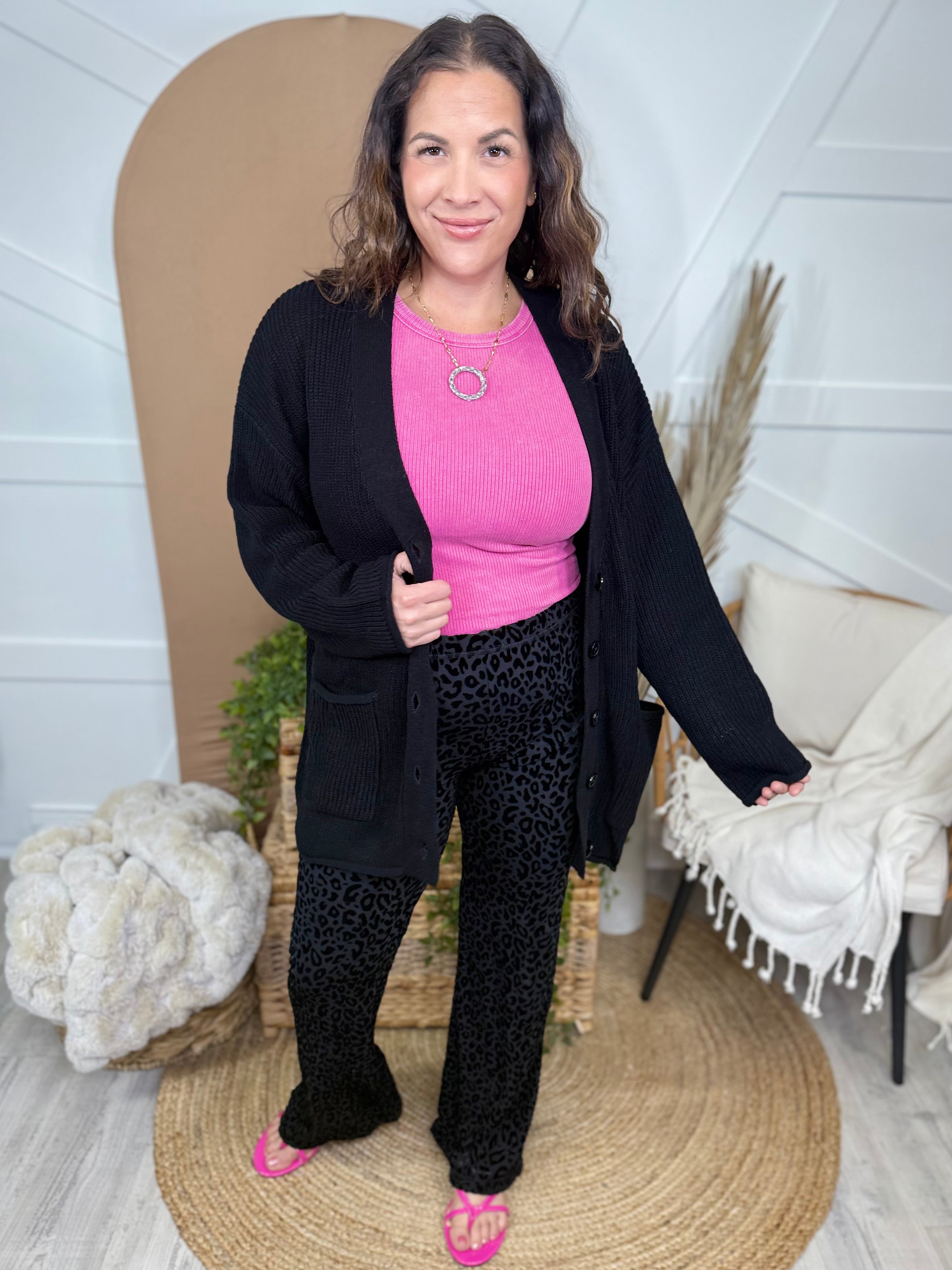 You're Mine Cardigan-220 Cardigans/ Kimonos-Davi & Dani-Heathered Boho Boutique, Women's Fashion and Accessories in Palmetto, FL