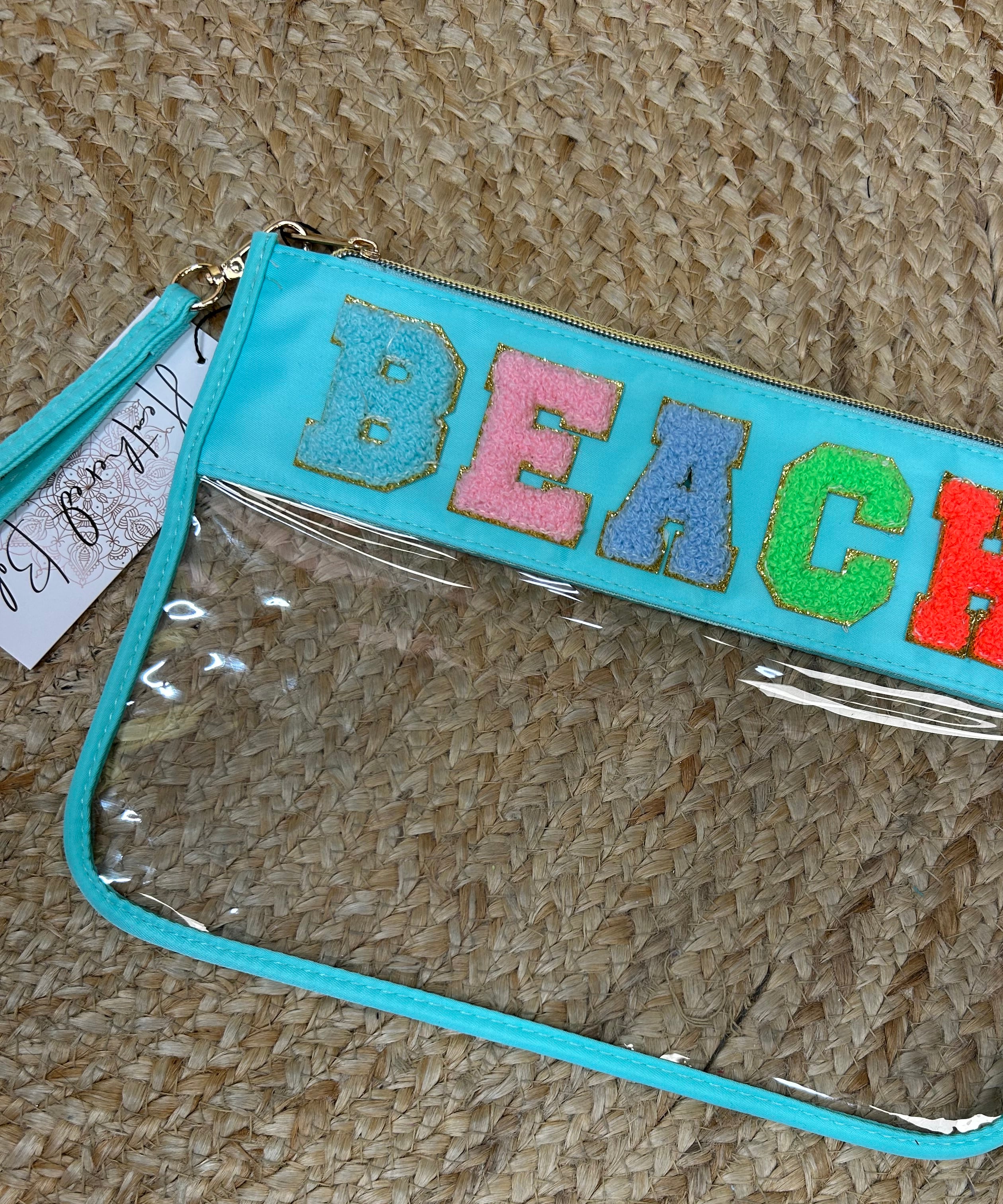 Restock: BEACH Cosmetic Bag-320 Bags-Heathered Boho-Heathered Boho Boutique, Women's Fashion and Accessories in Palmetto, FL