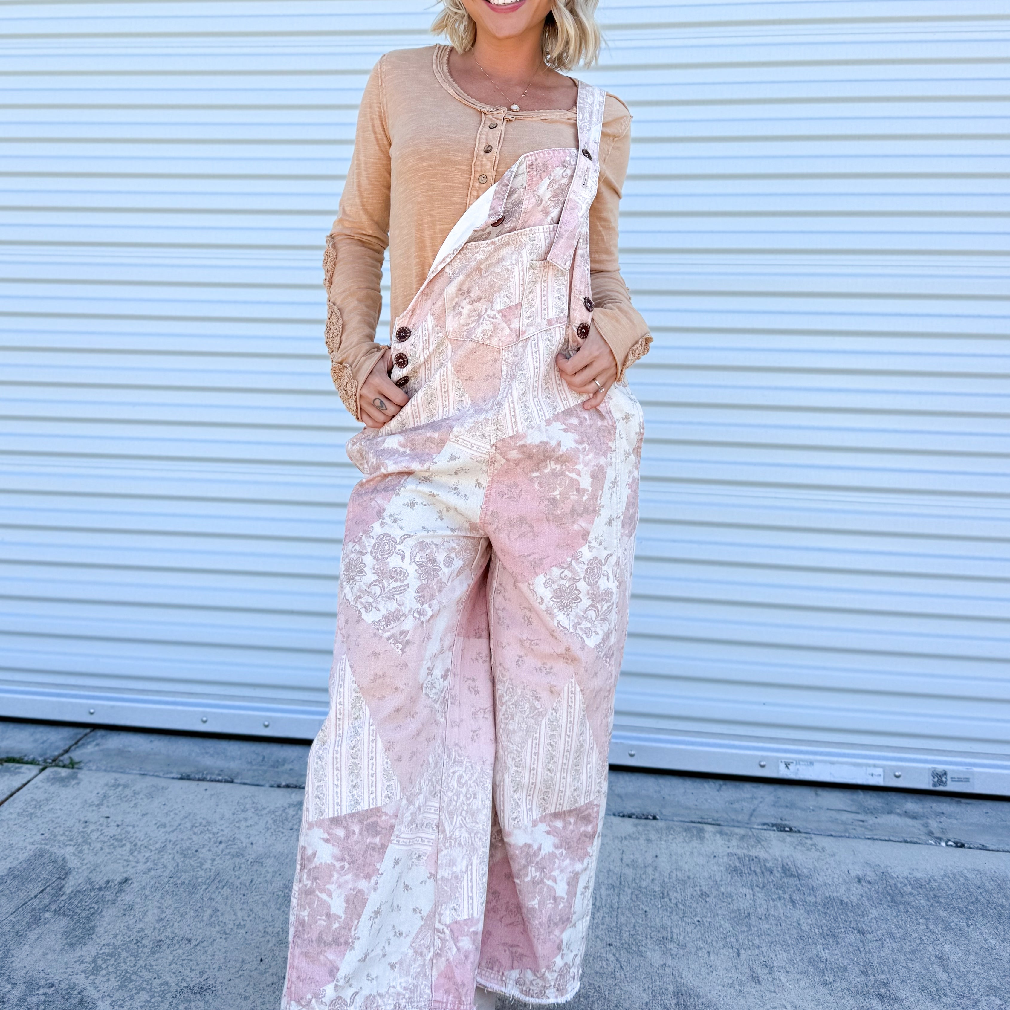 Out For the Day Overalls-230 DRESSES/JUMPSUITS/ROMPERS-EASEL-Heathered Boho Boutique, Women's Fashion and Accessories in Palmetto, FL