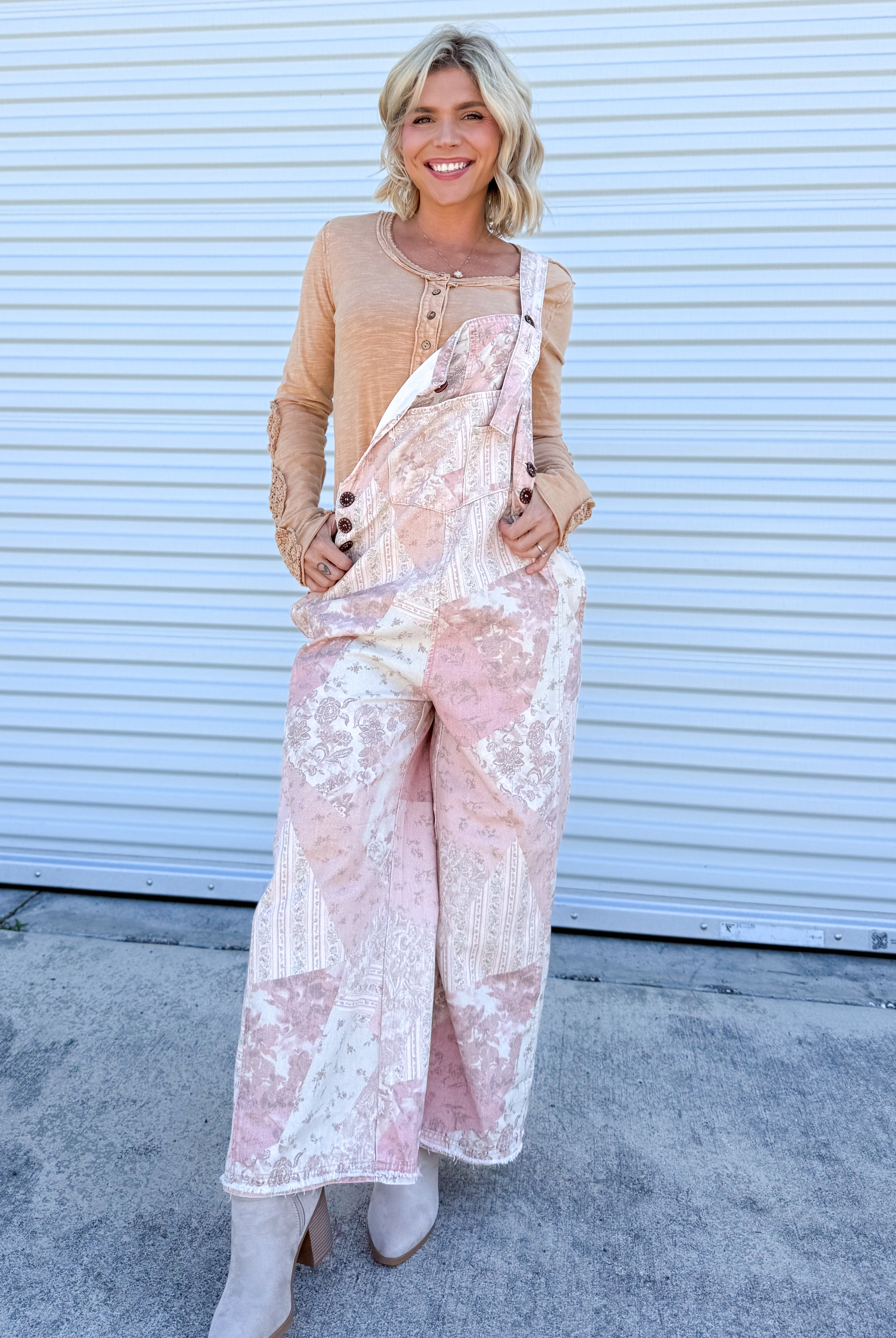 Out For the Day Overalls-230 DRESSES/JUMPSUITS/ROMPERS-EASEL-Heathered Boho Boutique, Women's Fashion and Accessories in Palmetto, FL