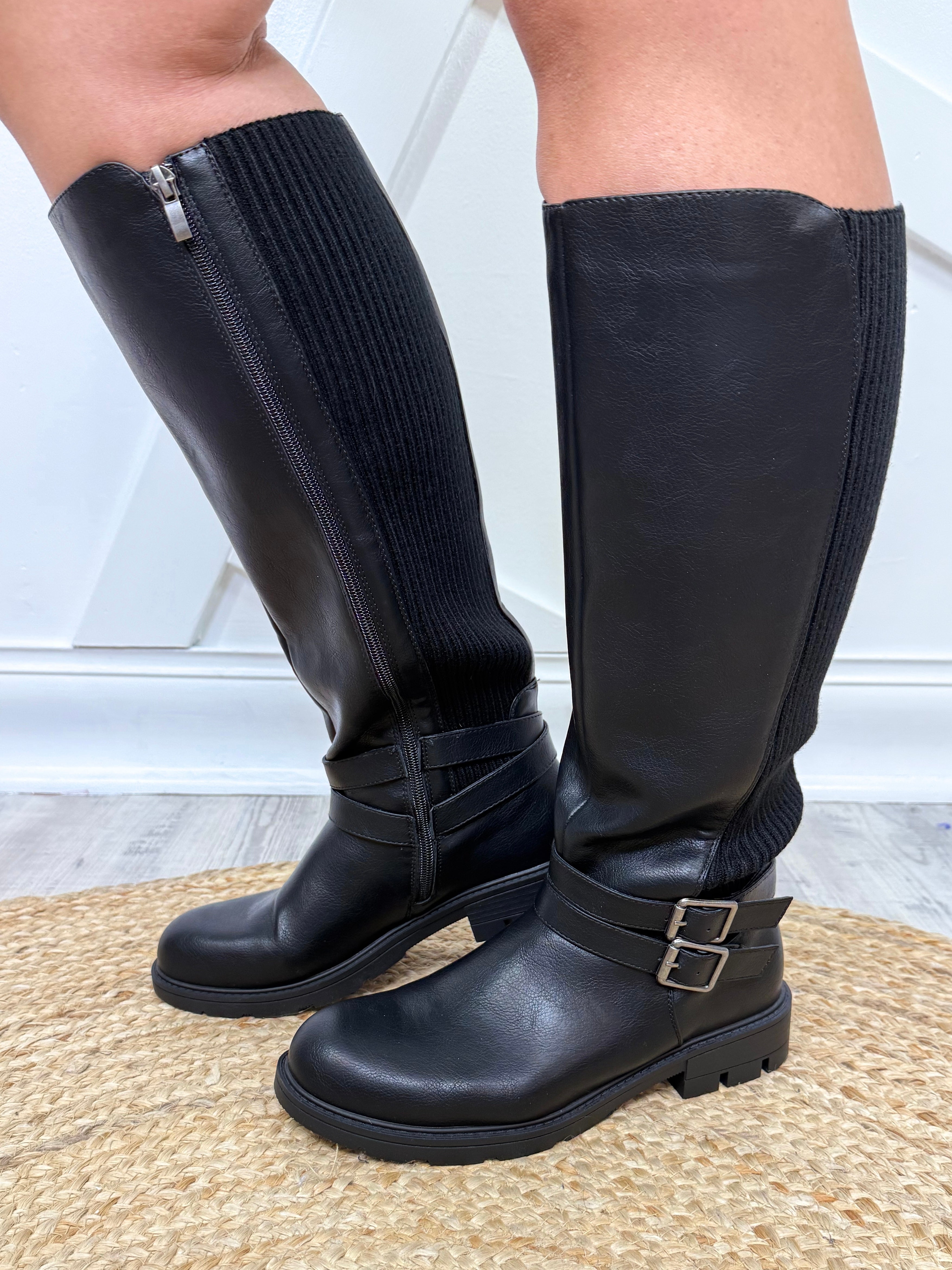 Hay Bale Boots- Black-350 Shoes-Corkys-Heathered Boho Boutique, Women's Fashion and Accessories in Palmetto, FL