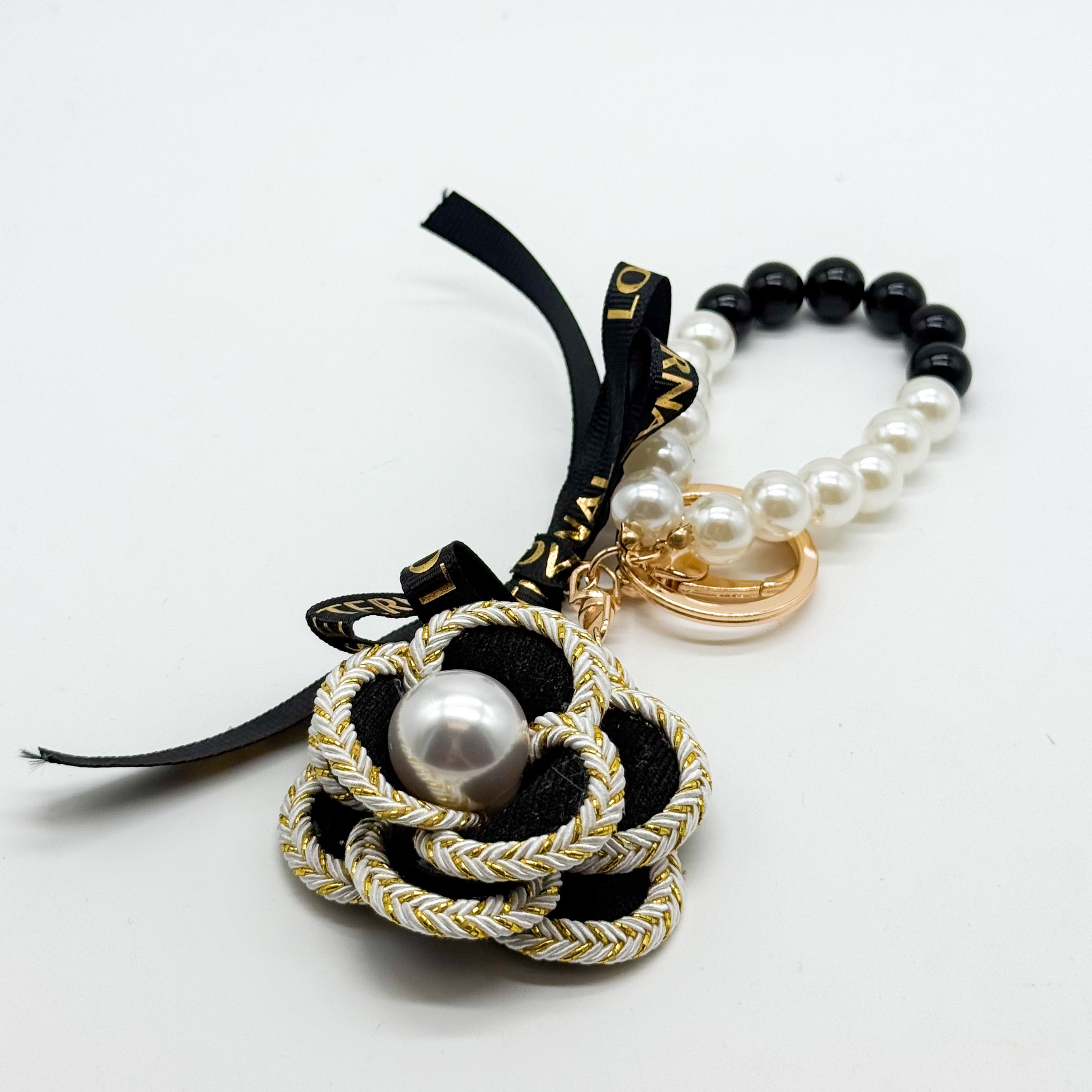 Pearls & Paris Bag Charm 🖤✨-Heathered Boho-Heathered Boho Boutique, Women's Fashion and Accessories in Palmetto, FL
