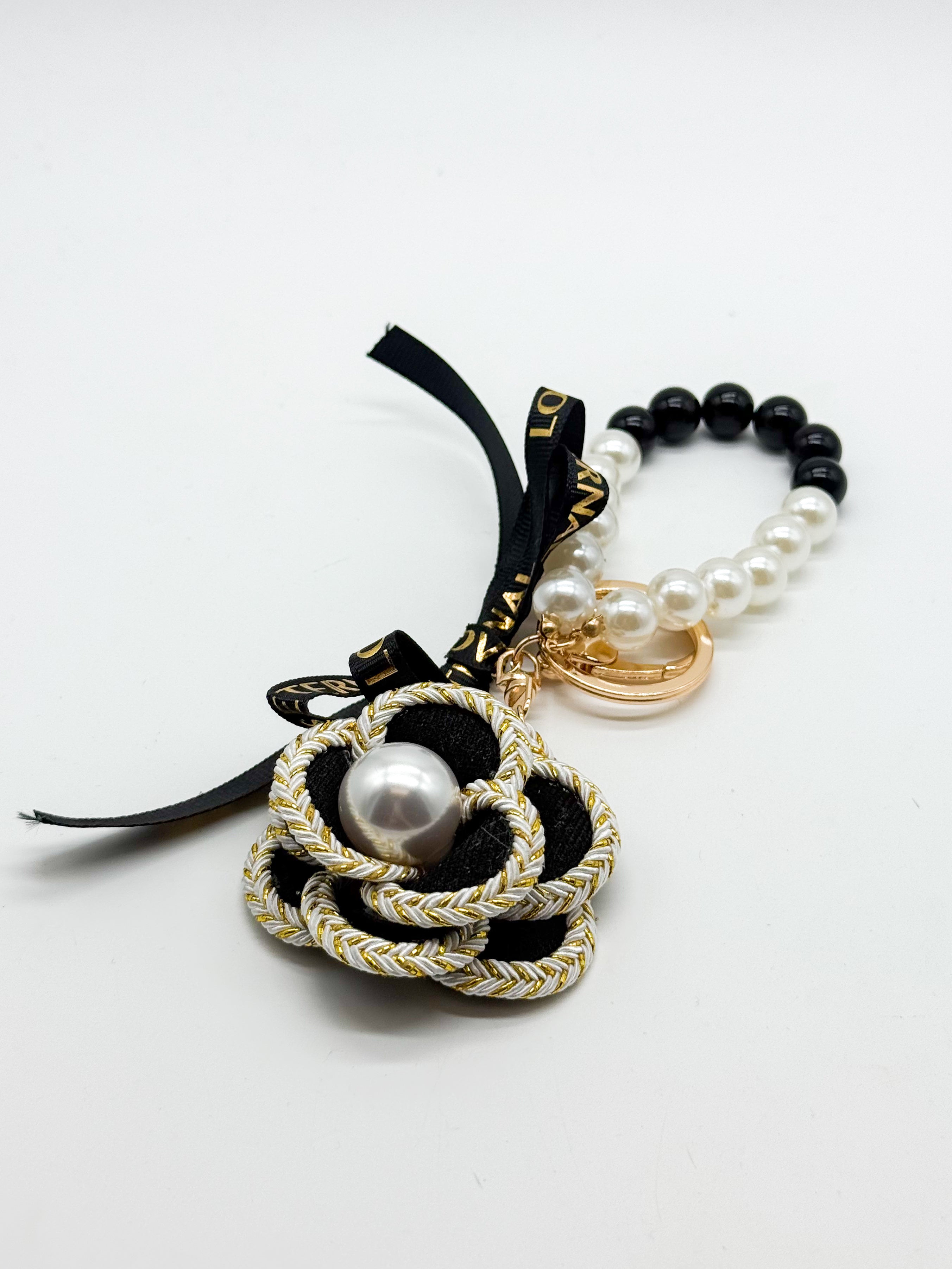 Pearls & Paris Bag Charm 🖤✨-Heathered Boho-Heathered Boho Boutique, Women's Fashion and Accessories in Palmetto, FL
