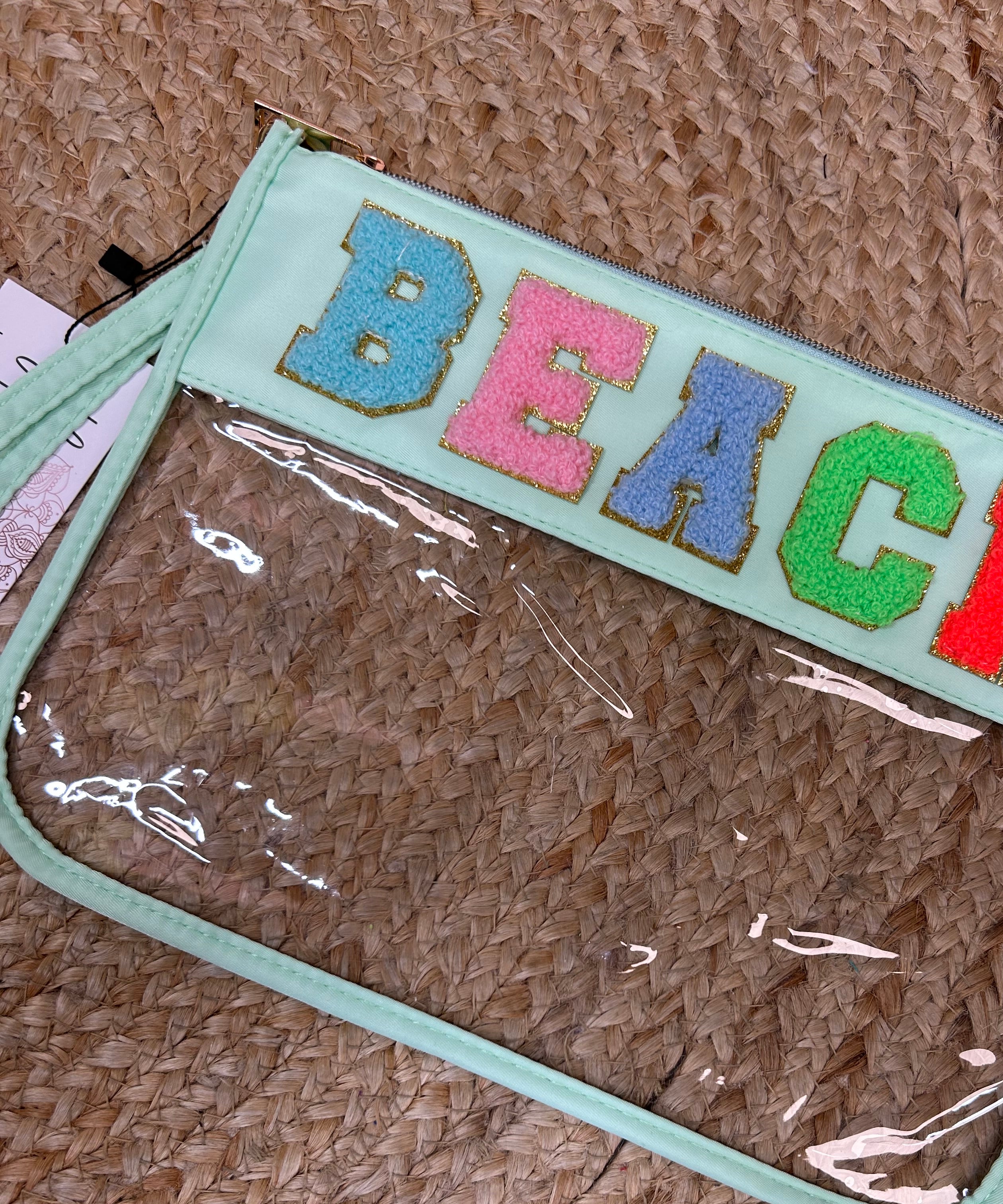 Restock: BEACH Cosmetic Bag-320 Bags-Heathered Boho-Heathered Boho Boutique, Women's Fashion and Accessories in Palmetto, FL