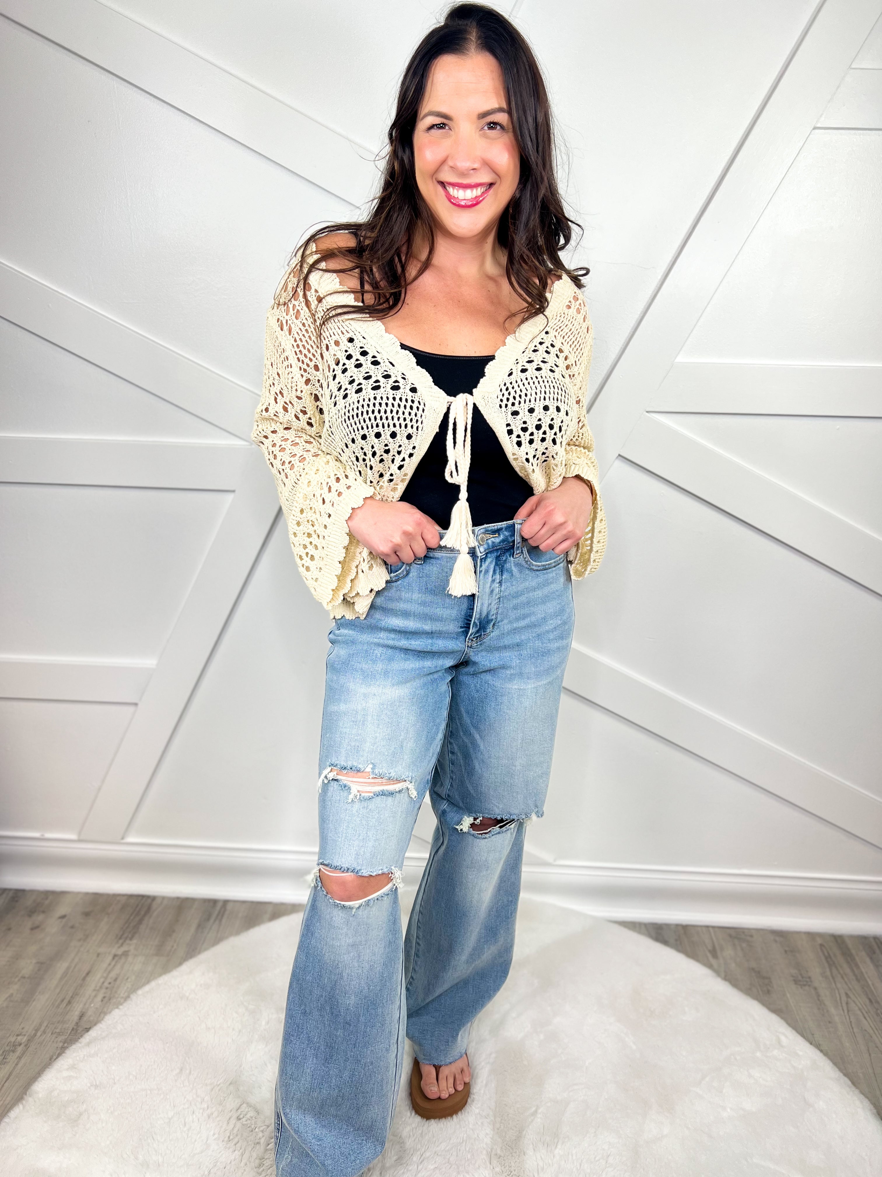 Set It Straight Tummy Control Wide Leg by Judy Blue-190 Jeans-Judy Blue-Heathered Boho Boutique, Women's Fashion and Accessories in Palmetto, FL