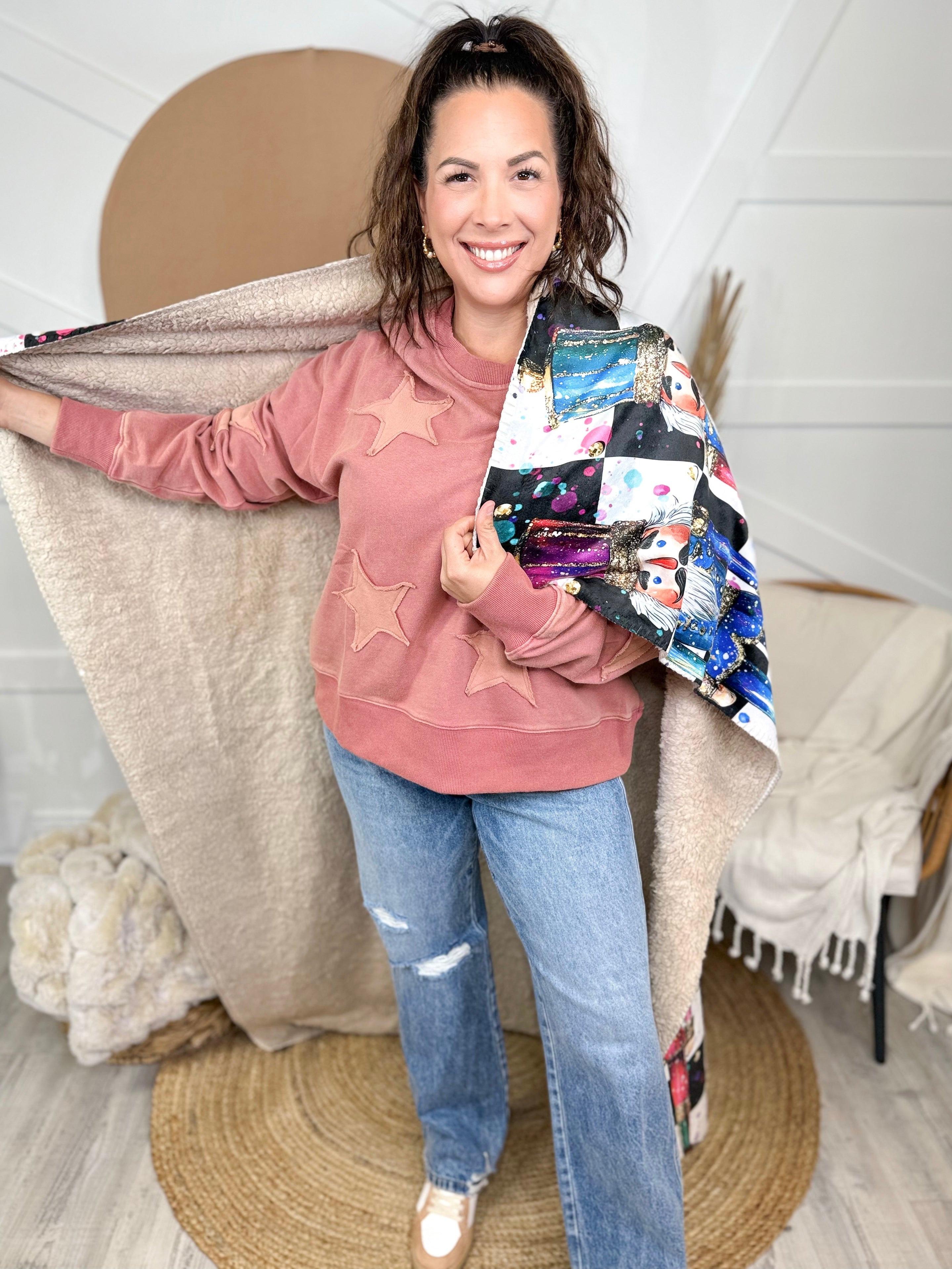 Nutcracker Remix Cloud Luxe Blanket-340 Other Accessories-Heathered Boho-Heathered Boho Boutique, Women's Fashion and Accessories in Palmetto, FL