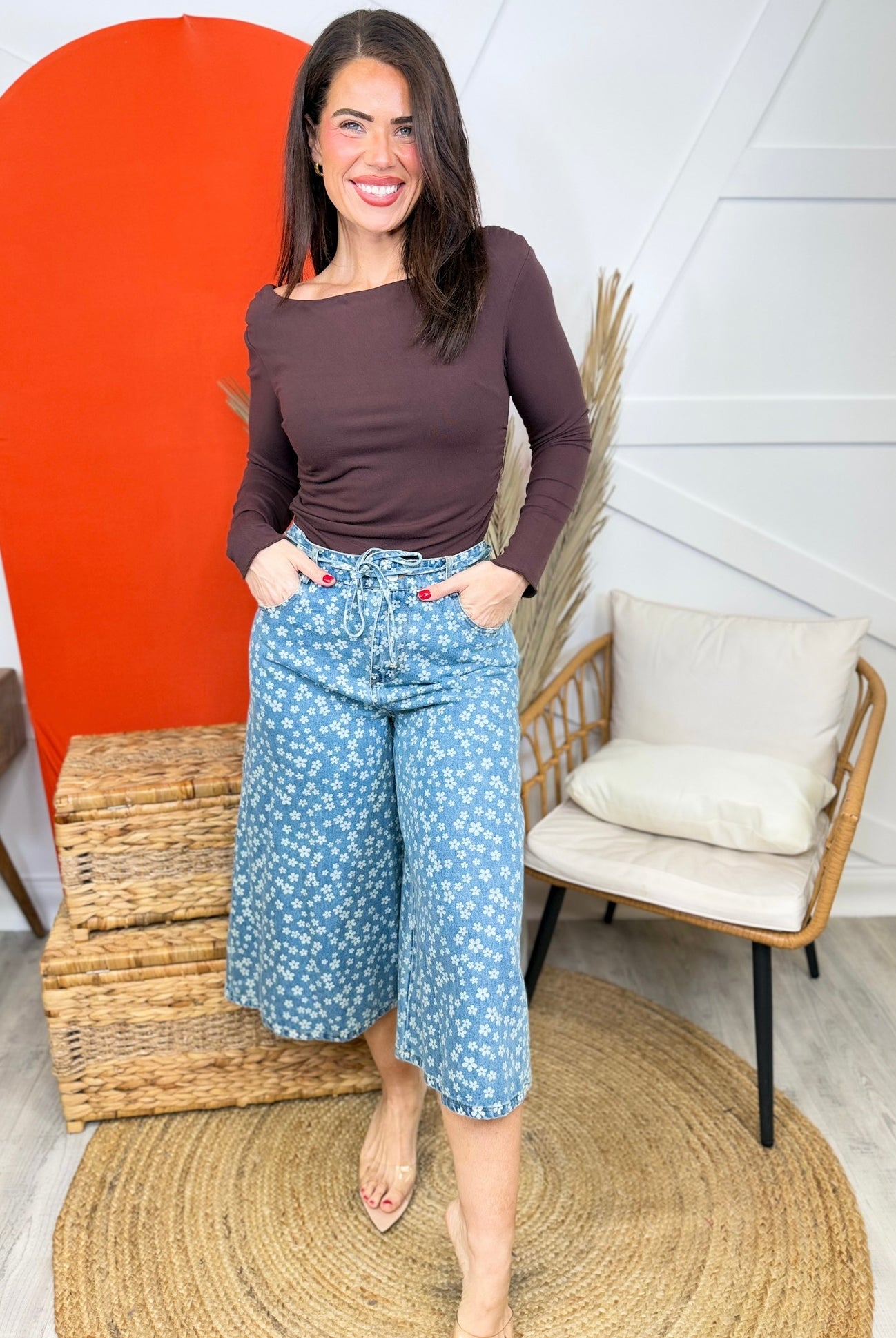 Bloomed Jeans-190 Jeans-SEW IN LOVE-Heathered Boho Boutique, Women's Fashion and Accessories in Palmetto, FL