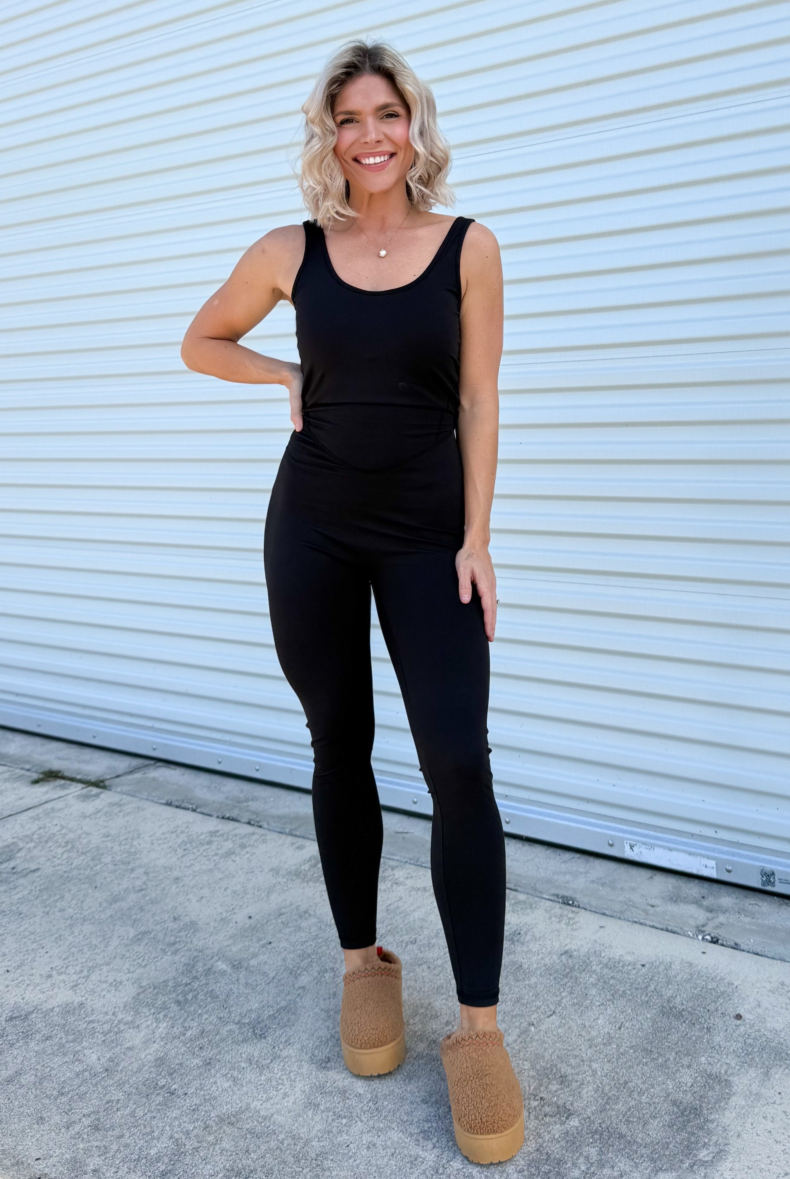 Sera Yoga Jumpsuit-230 DRESSES/JUMPSUITS/ROMPERS-Blakeley-Heathered Boho Boutique, Women's Fashion and Accessories in Palmetto, FL